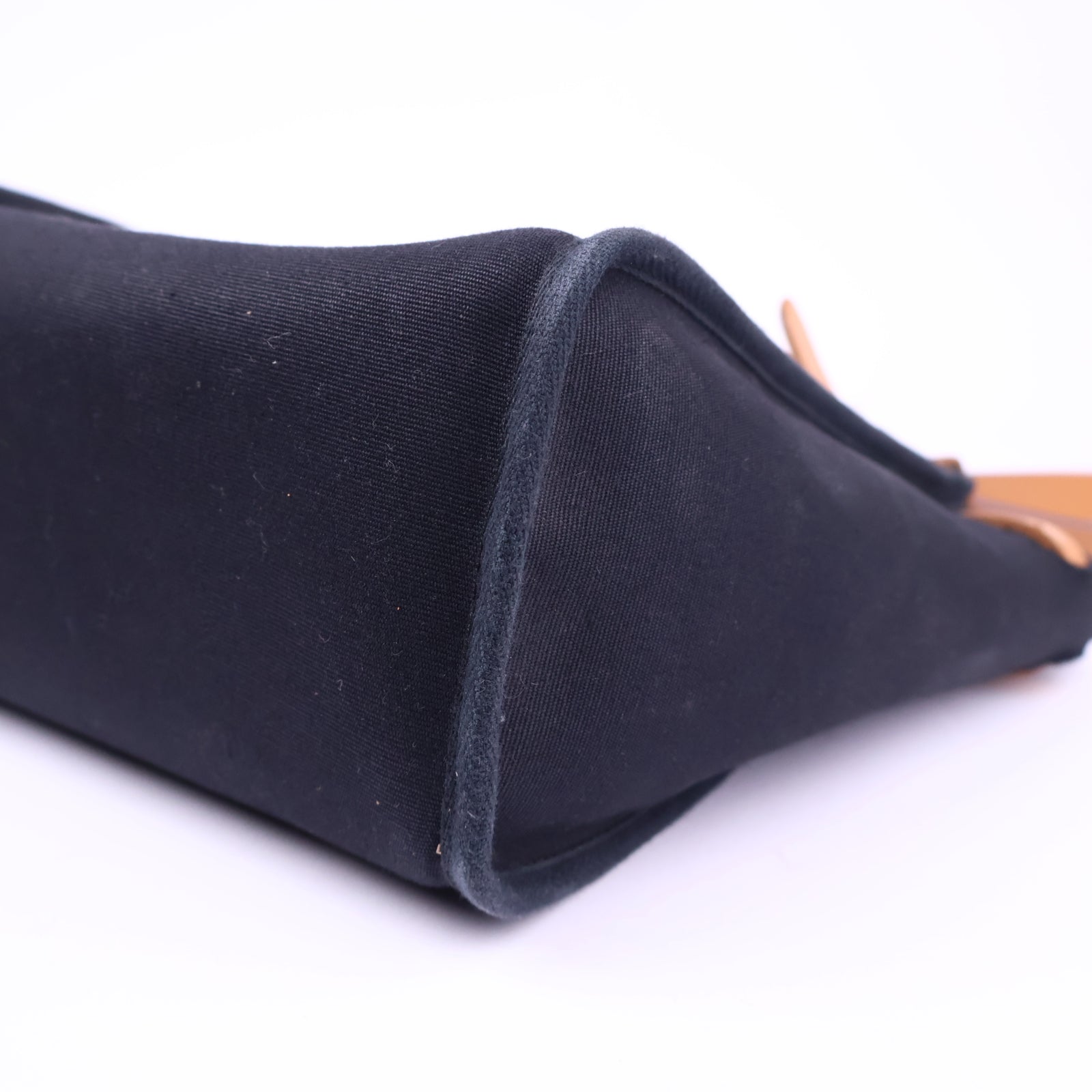 Hermes Herbag Zip Leather and Toile 31 Black Shoulder Bag J3247 | Pre-Owned Like New Black Leather