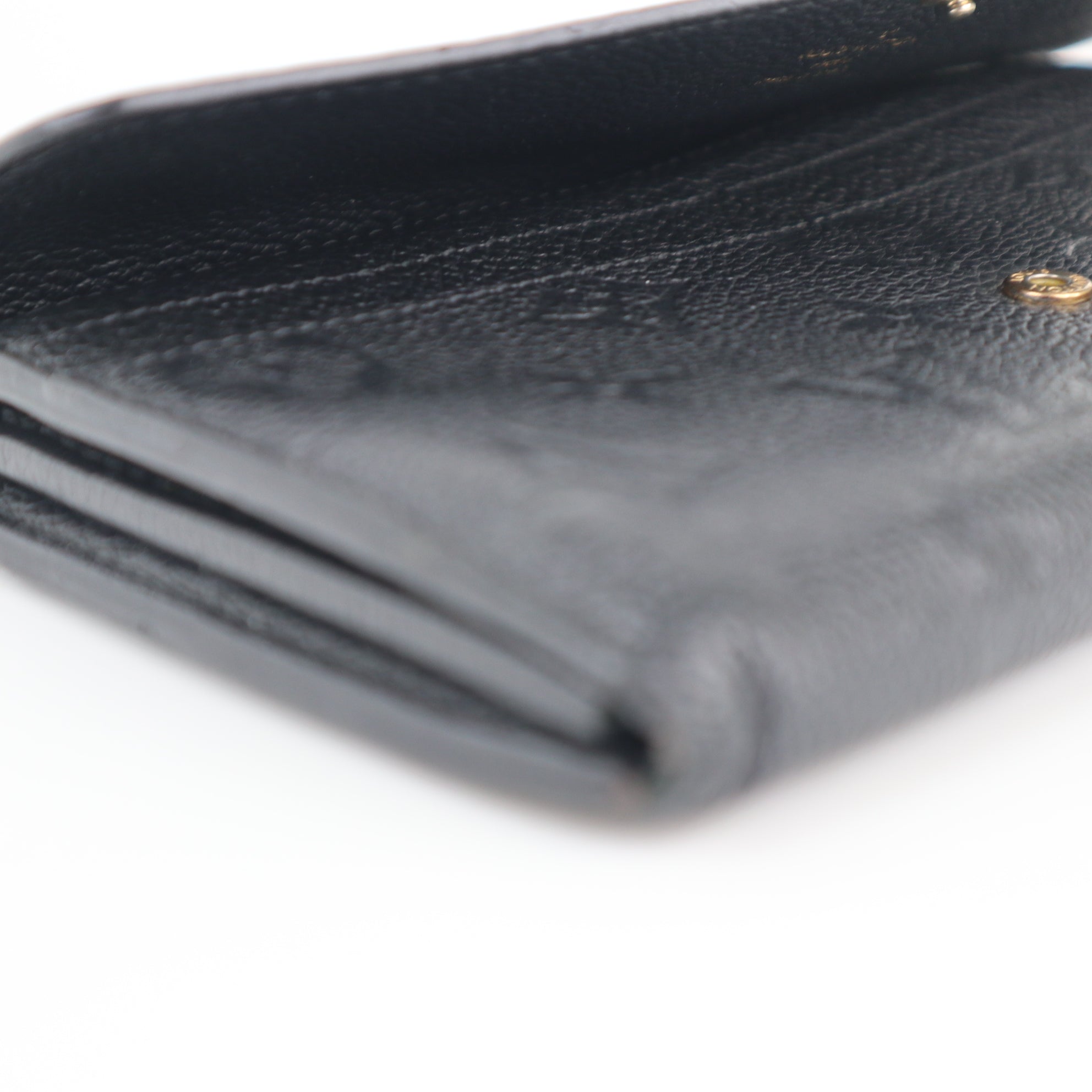 C2327 Louis Vuitton Wallet Monogram Empreinte Leather Sarah Wallet | Pre-Owned Very Good Brown Monogram Canvas, Leather