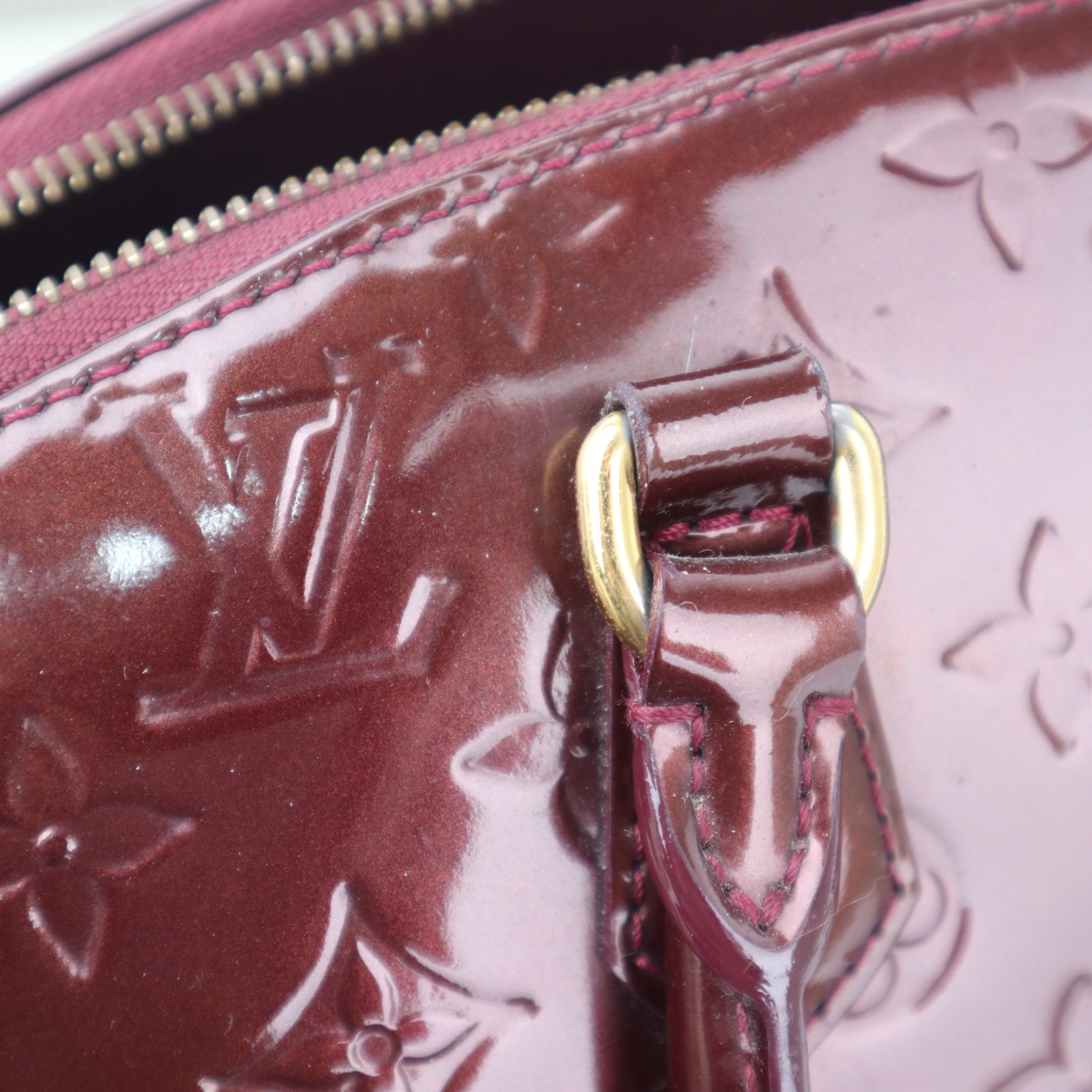 C2333 Louis Vuitton Shoulder Bag Fauviste Monogram Vernis Sherwood | Pre-Owned Very Good Brown Monogram, Monogram Vernis Canvas, Leather
