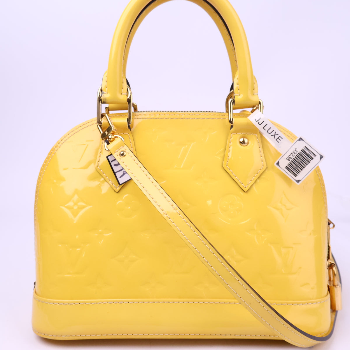 Louis Vuitton Jaune Passion Monogram Vernis Alma BB Top Handle Bag J3236 | Pre-Owned Like New Yellow Monogram, Vernis Vernis leather