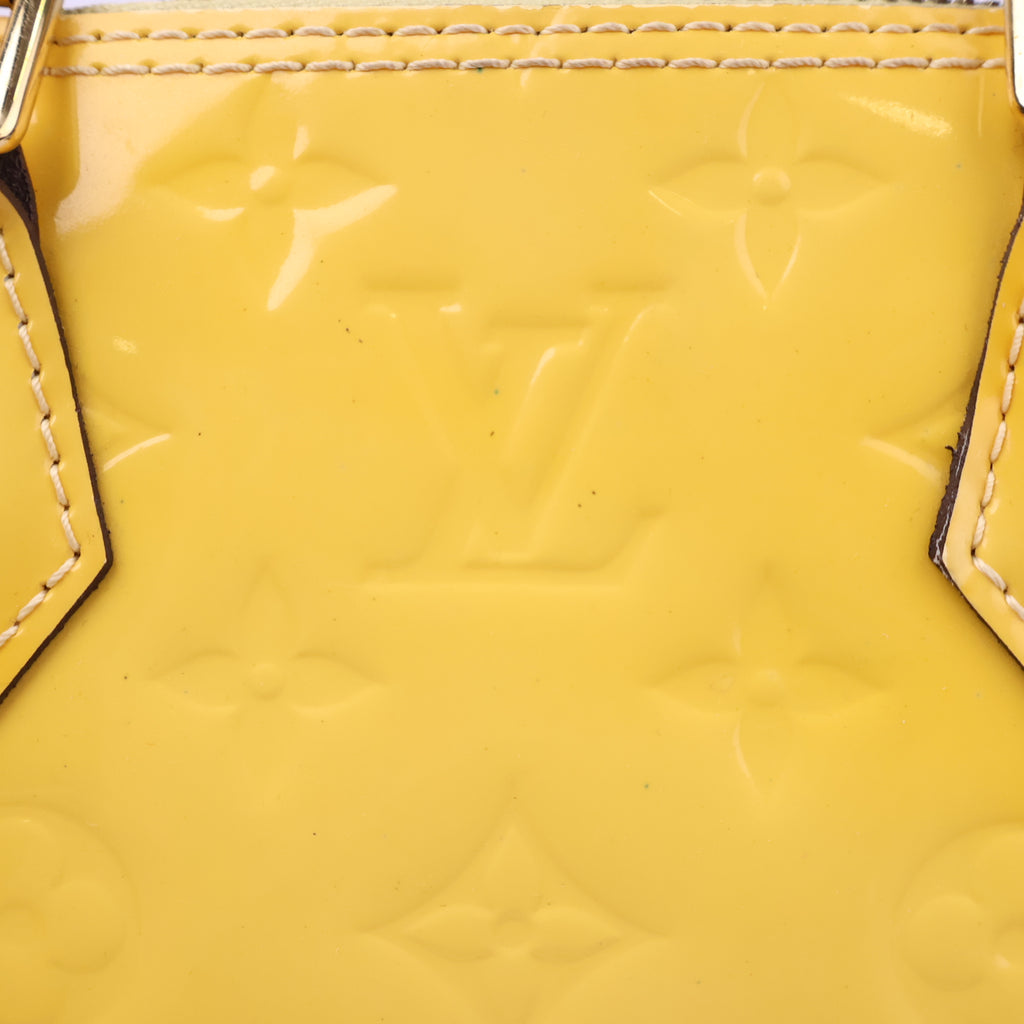 Louis Vuitton Jaune Passion Monogram Vernis Alma BB Top Handle Bag J3236 | Pre-Owned Like New Yellow Monogram, Vernis Vernis leather