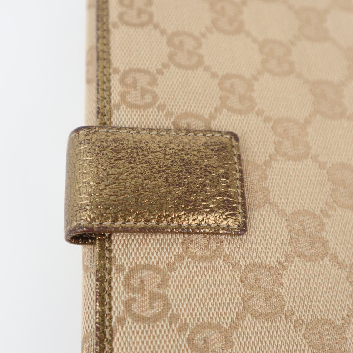 C2336 Gucci Wallet Princy GG-pattern Wallet | Pre-Owned Excellent Brown GG Monogram Leather