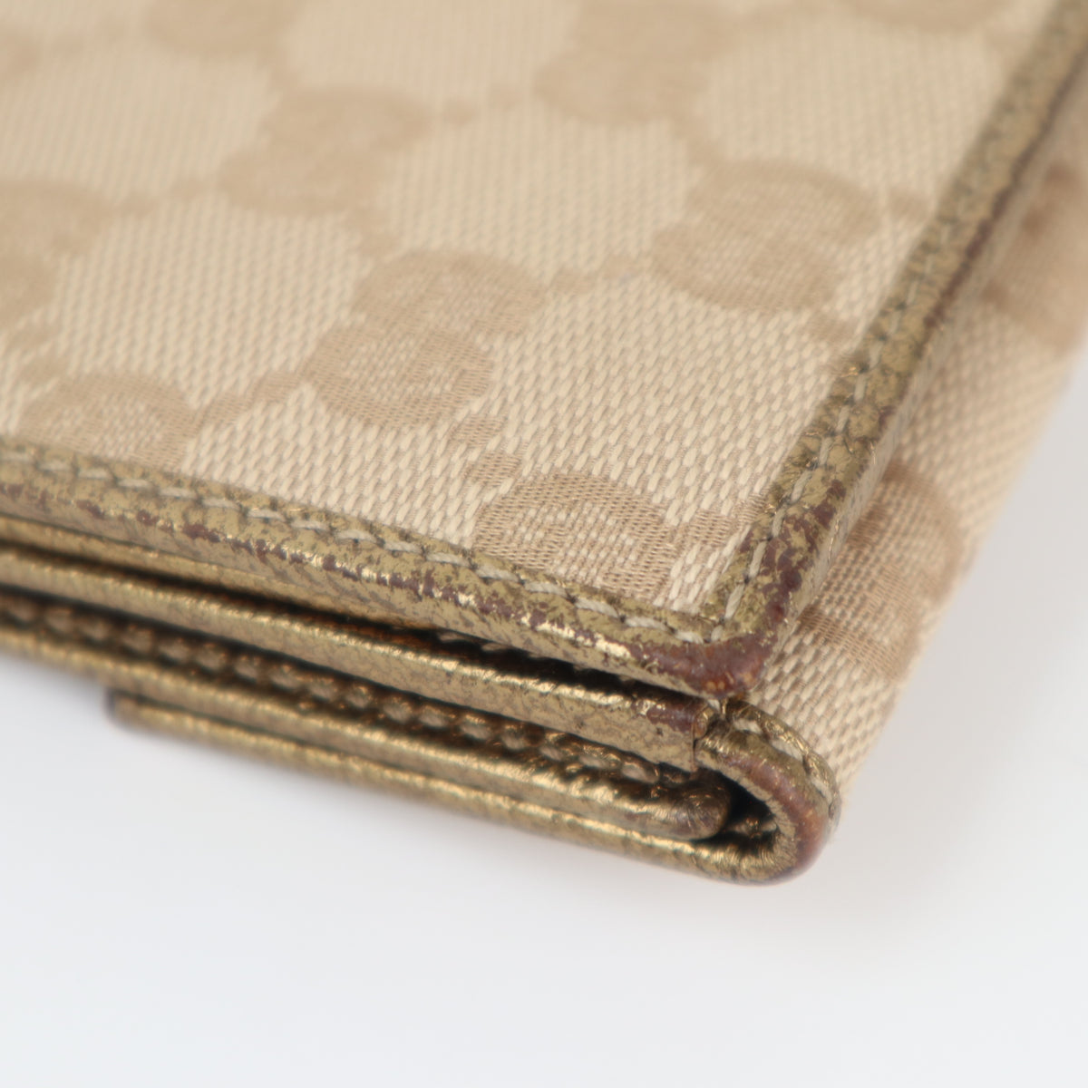C2336 Gucci Wallet Princy GG-pattern Wallet | Pre-Owned Excellent Brown GG Monogram Leather