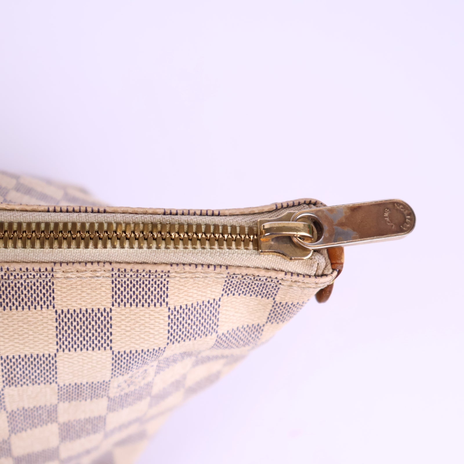 Louis Vuitton Damier Azur Saleya MM Tote Bag Tote Bag J3146 | Pre-Owned Excellent White / Blue Damier Azur Canvas