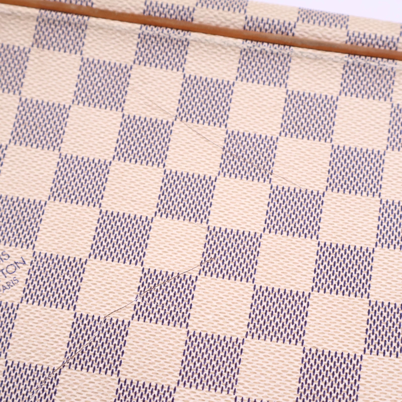 Louis Vuitton Damier Azur Saleya MM Tote Bag Tote Bag J3146 | Pre-Owned Excellent White / Blue Damier Azur Canvas