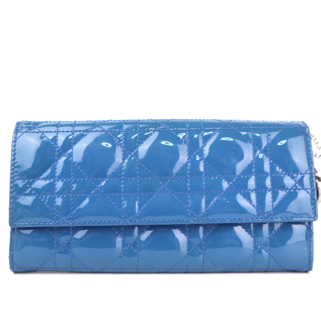 C2339 Christian Dior Wallet Lady Dior Wallet on Chain | Pre-Owned Very Good Leather