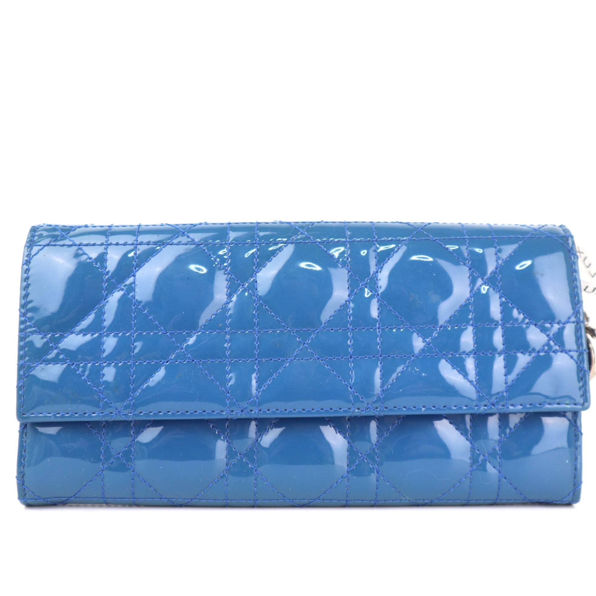 C2339 Christian Dior Wallet Lady Dior Wallet on Chain | Pre-Owned Very Good Leather