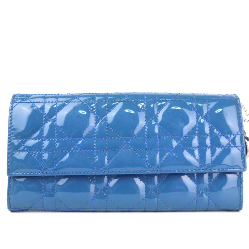 C2339 Christian Dior Wallet Lady Dior Wallet on Chain | Pre-Owned Very Good Leather