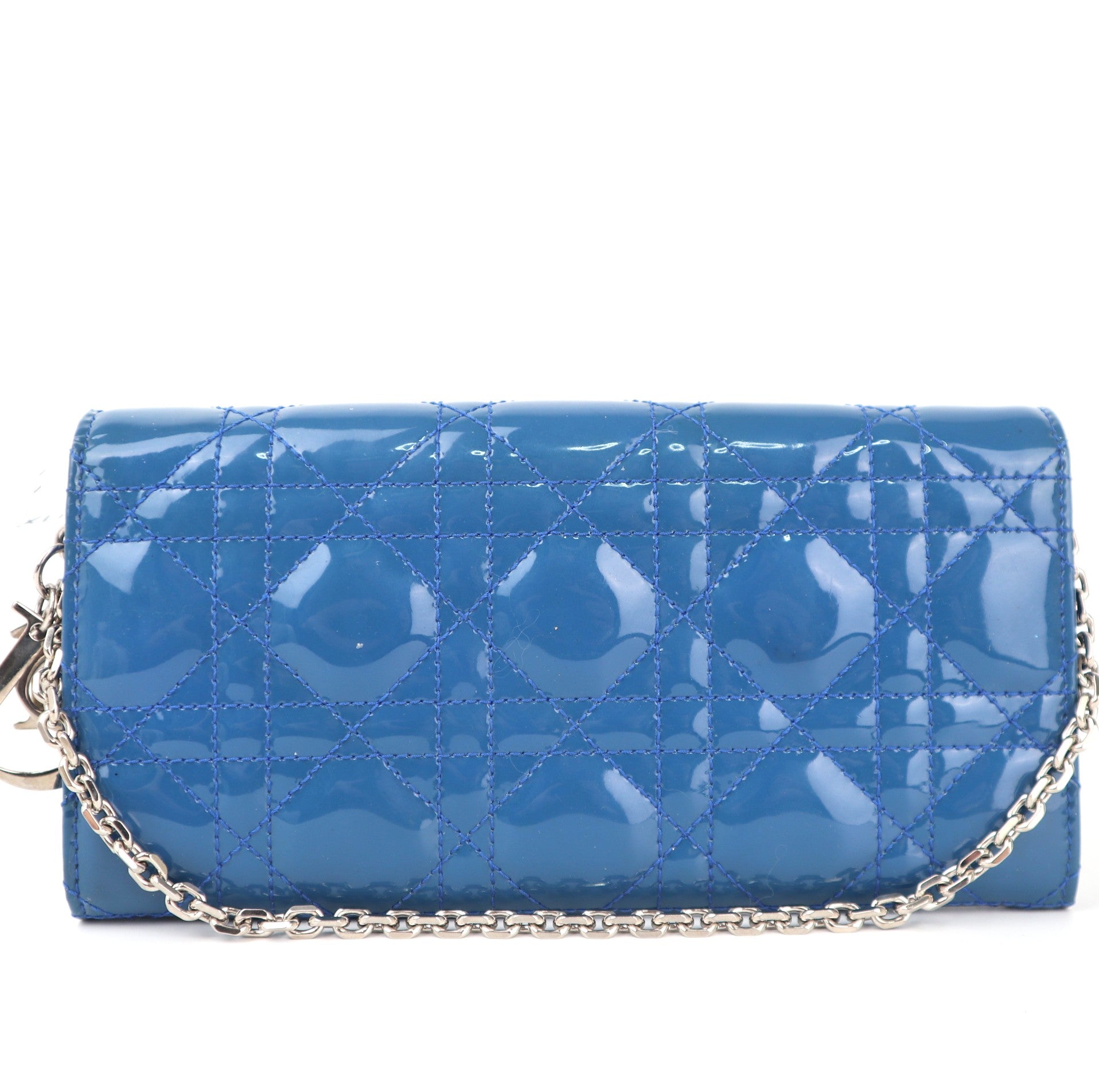 C2339 Christian Dior Wallet Lady Dior Wallet on Chain | Pre-Owned Very Good Leather