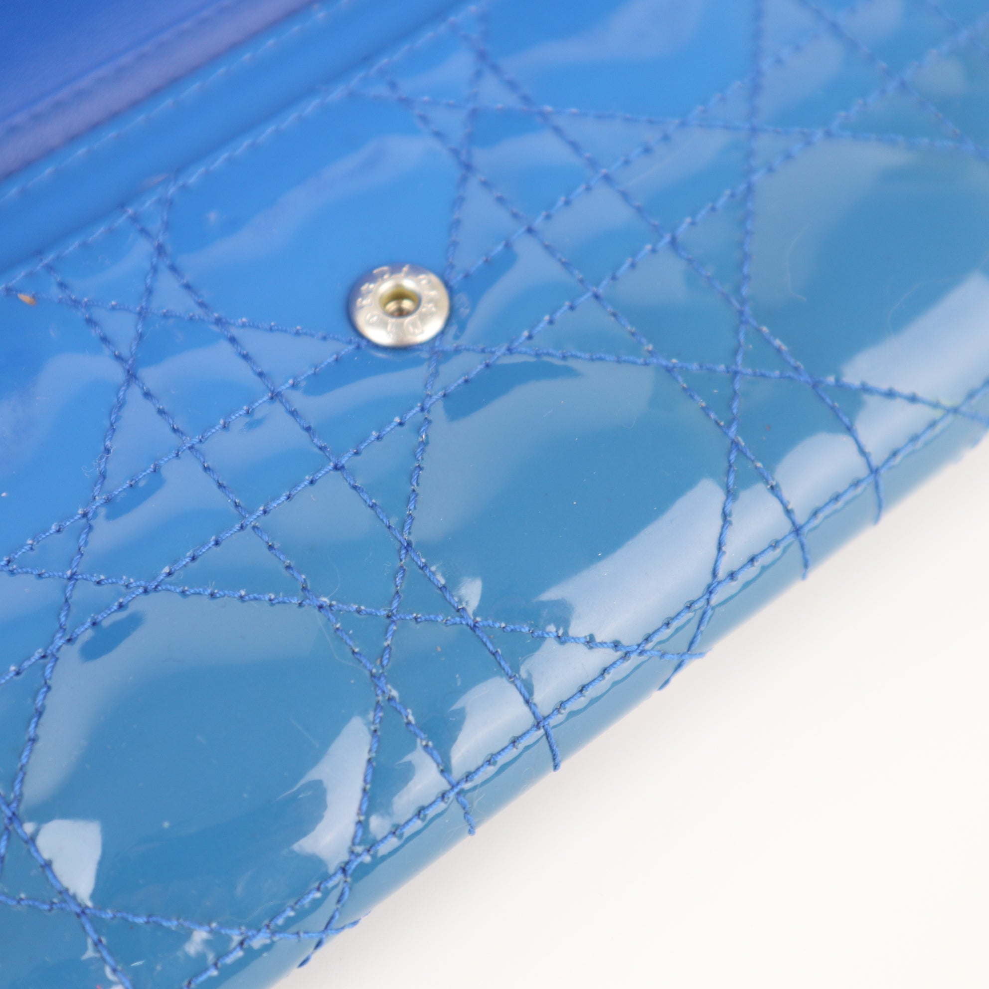 C2339 Christian Dior Wallet Lady Dior Wallet on Chain | Pre-Owned Very Good Leather