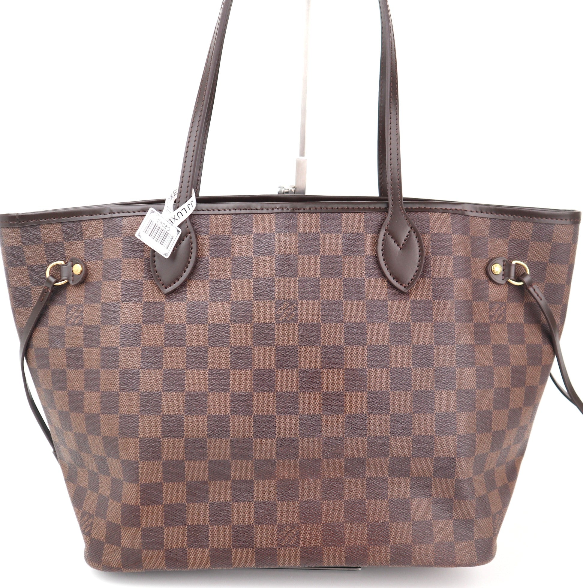 C2343R Louis Vuitton Shoulder Bag Damier Ebene Neverfull MM | Pre-Owned Excellent Brown Damier Ebene Canvas