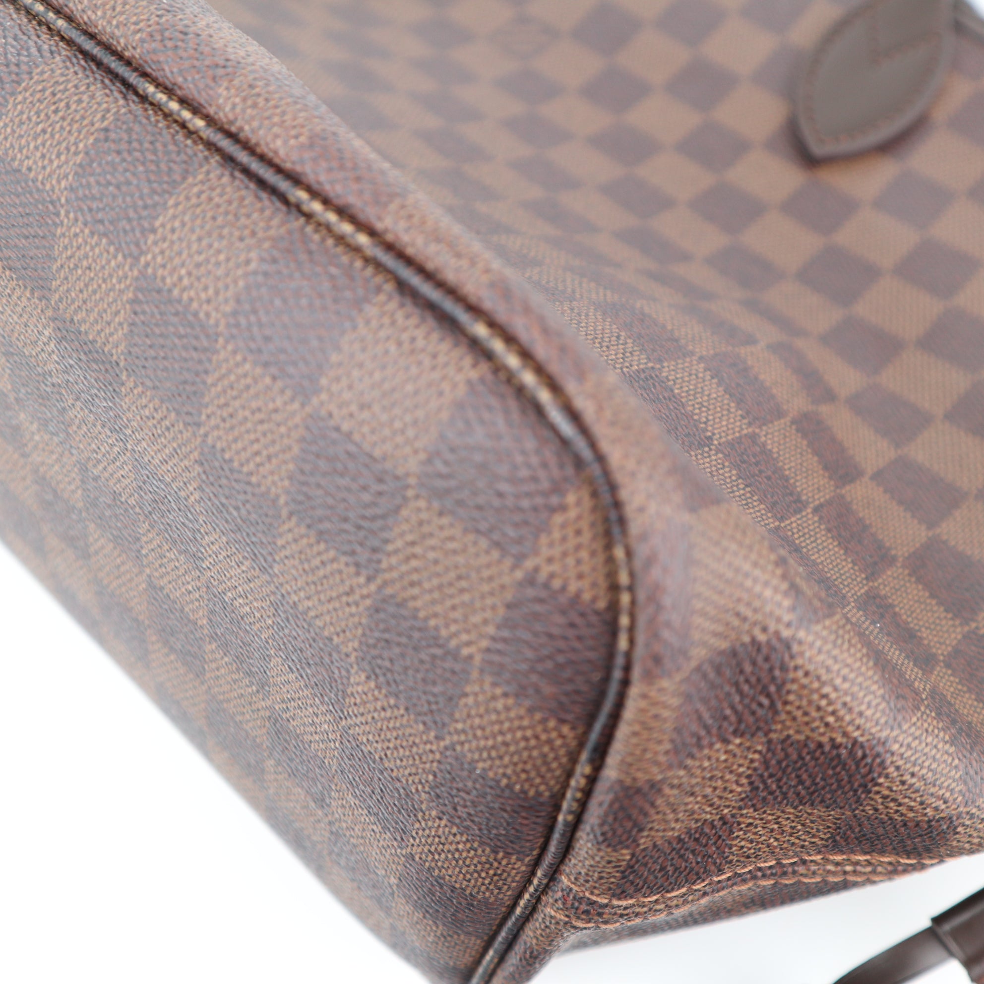 C2343R Louis Vuitton Shoulder Bag Damier Ebene Neverfull MM | Pre-Owned Excellent Brown Damier Ebene Canvas