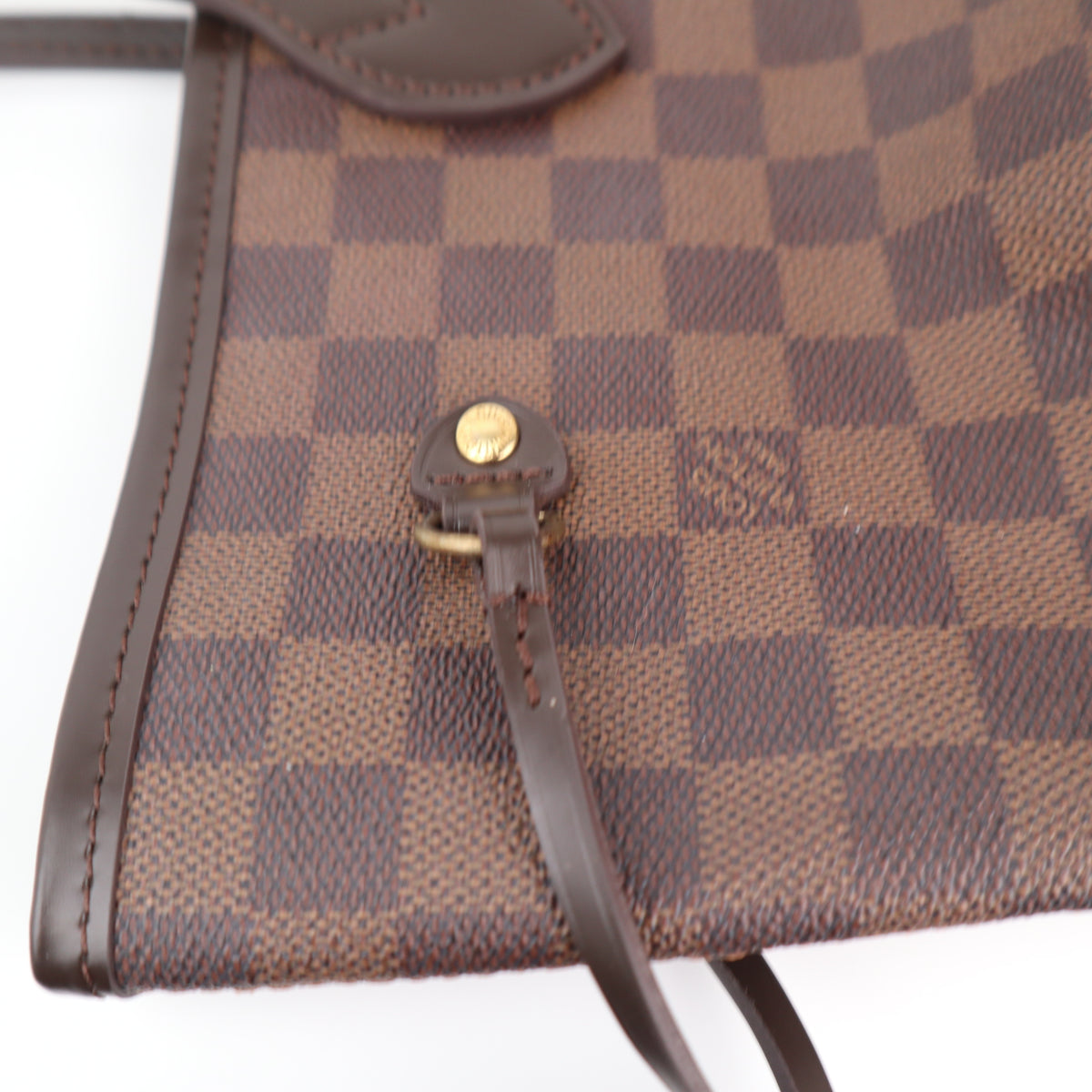 C2343R Louis Vuitton Shoulder Bag Damier Ebene Neverfull MM | Pre-Owned Excellent Brown Damier Ebene Canvas