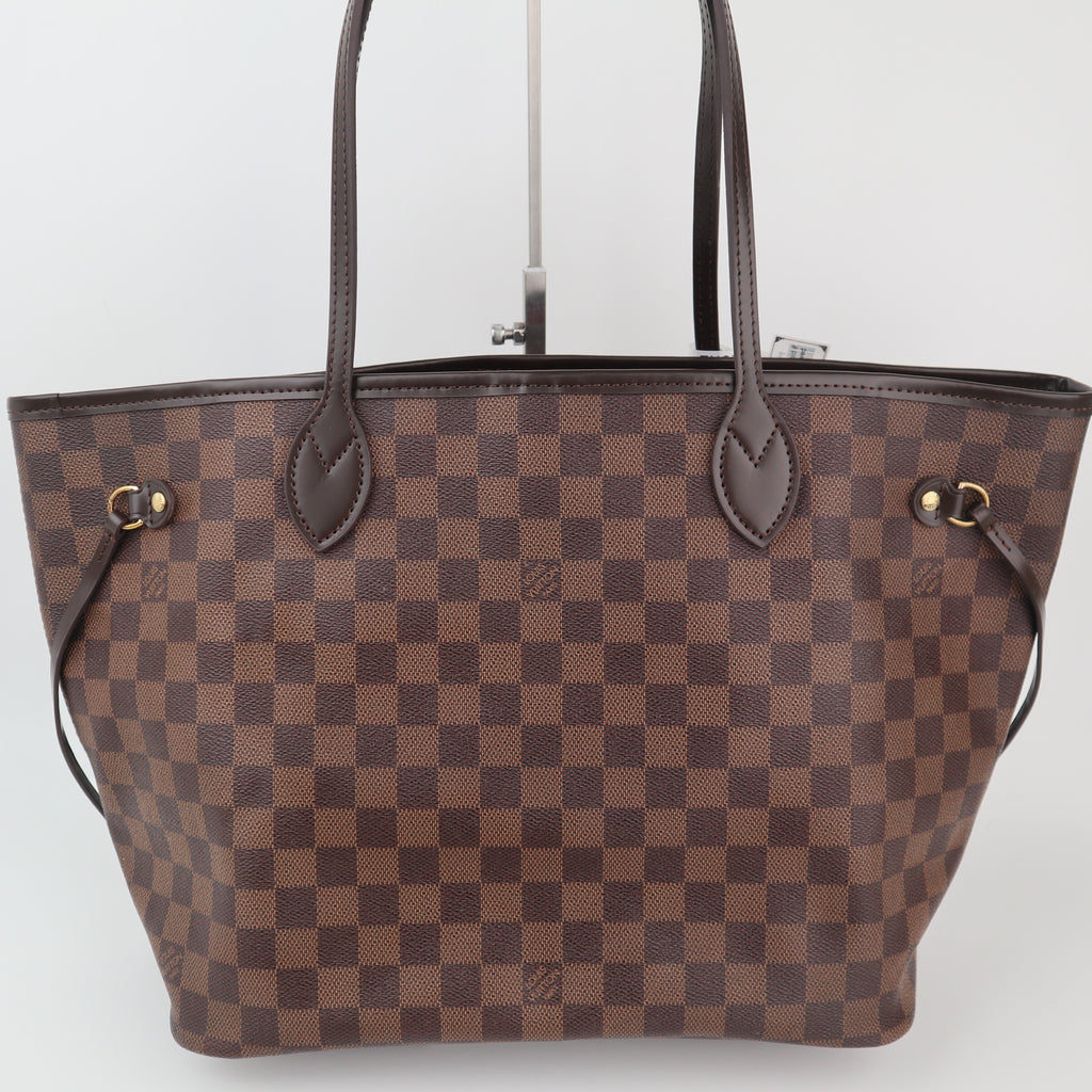 C2344R Louis Vuitton Shoulder Bag Damier Ebene Neverfull MM | Pre-Owned Excellent Brown Damier Ebene Canvas