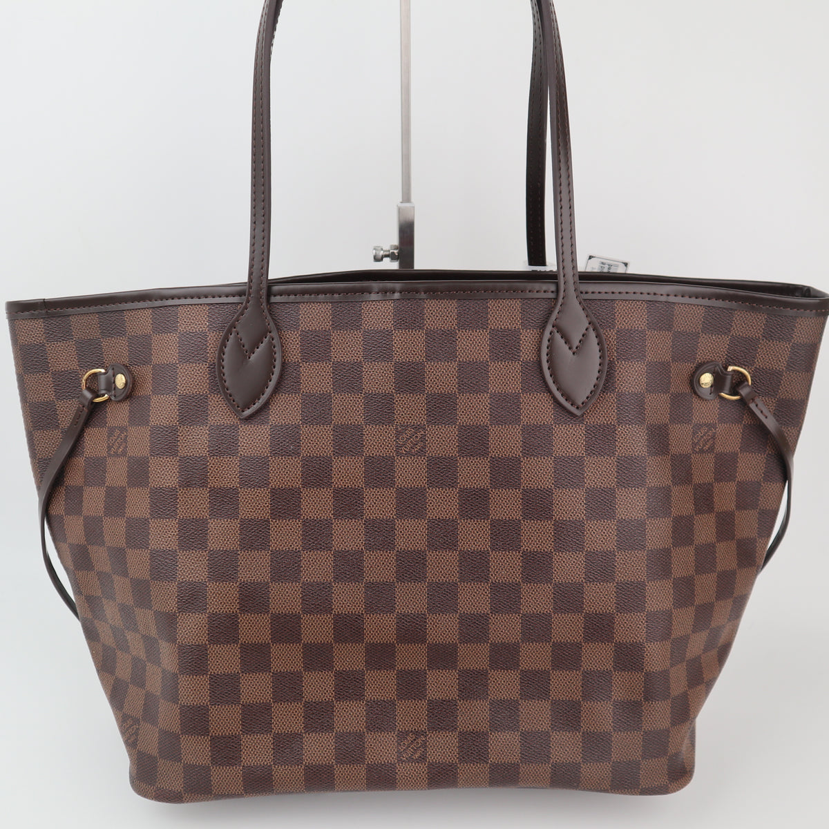 C2344R Louis Vuitton Shoulder Bag Damier Ebene Neverfull MM | Pre-Owned Excellent Brown Damier Ebene Canvas