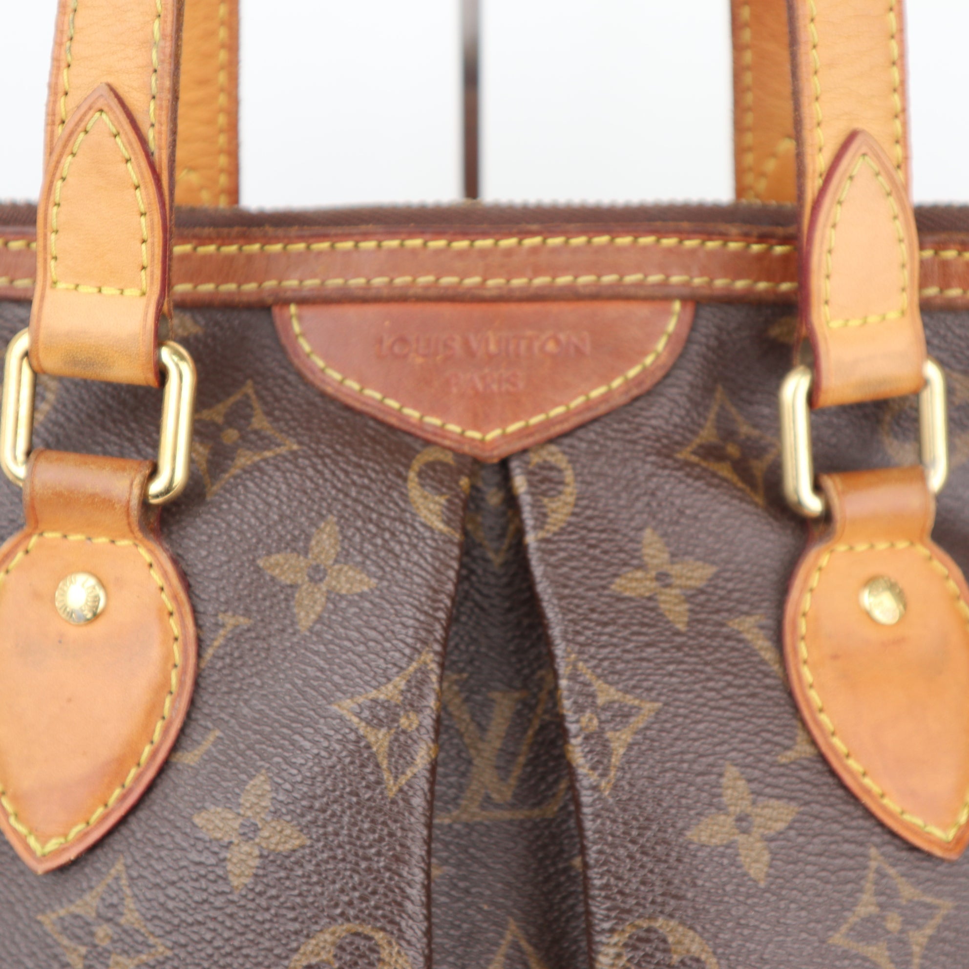 C2346 Louis Vuitton Shoulder Bag Monogram Canvas Palermo PM | Pre-Owned Very Good Brown Monogram Canvas