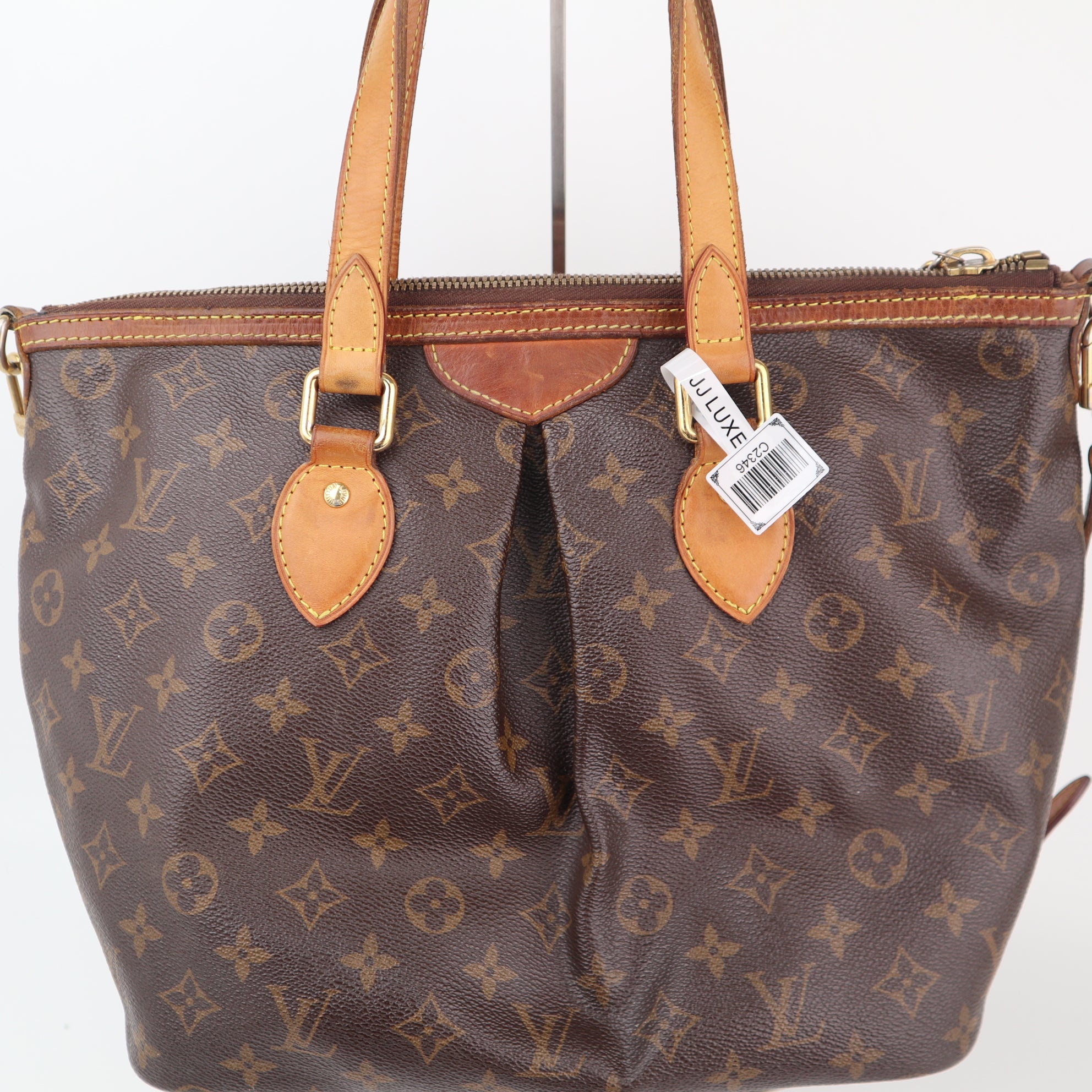 C2346 Louis Vuitton Shoulder Bag Monogram Canvas Palermo PM | Pre-Owned Very Good Brown Monogram Canvas