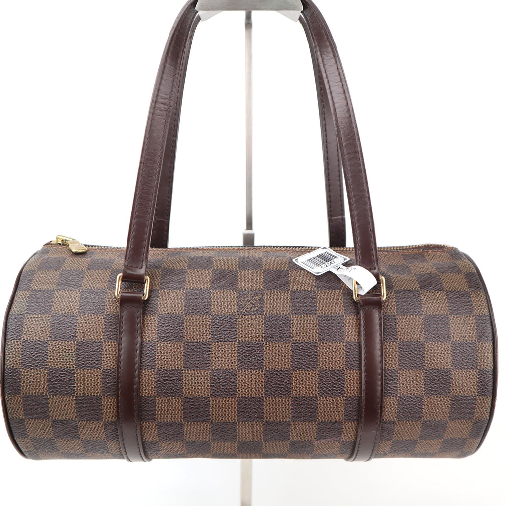 C2347 Louis Vuitton Shoulder Bag Damier Ebene Papillon 30 | Pre-Owned Very Good Brown Damier Ebene Canvas