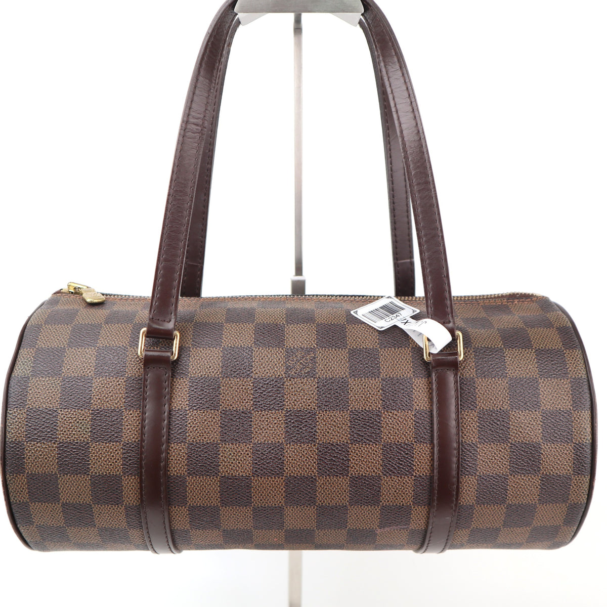 C2347 Louis Vuitton Shoulder Bag Damier Ebene Papillon 30 | Pre-Owned Very Good Brown Damier Ebene Canvas