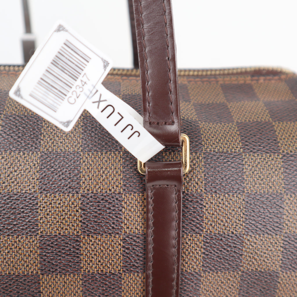 C2347 Louis Vuitton Shoulder Bag Damier Ebene Papillon 30 | Pre-Owned Very Good Brown Damier Ebene Canvas