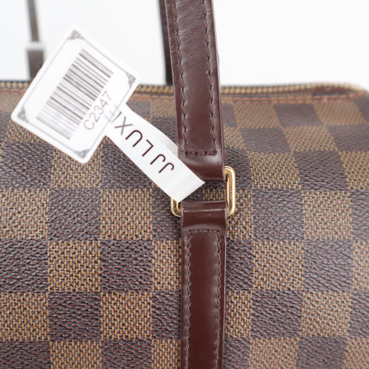 C2347 Louis Vuitton Shoulder Bag Damier Ebene Papillon 30 | Pre-Owned Very Good Brown Damier Ebene Canvas