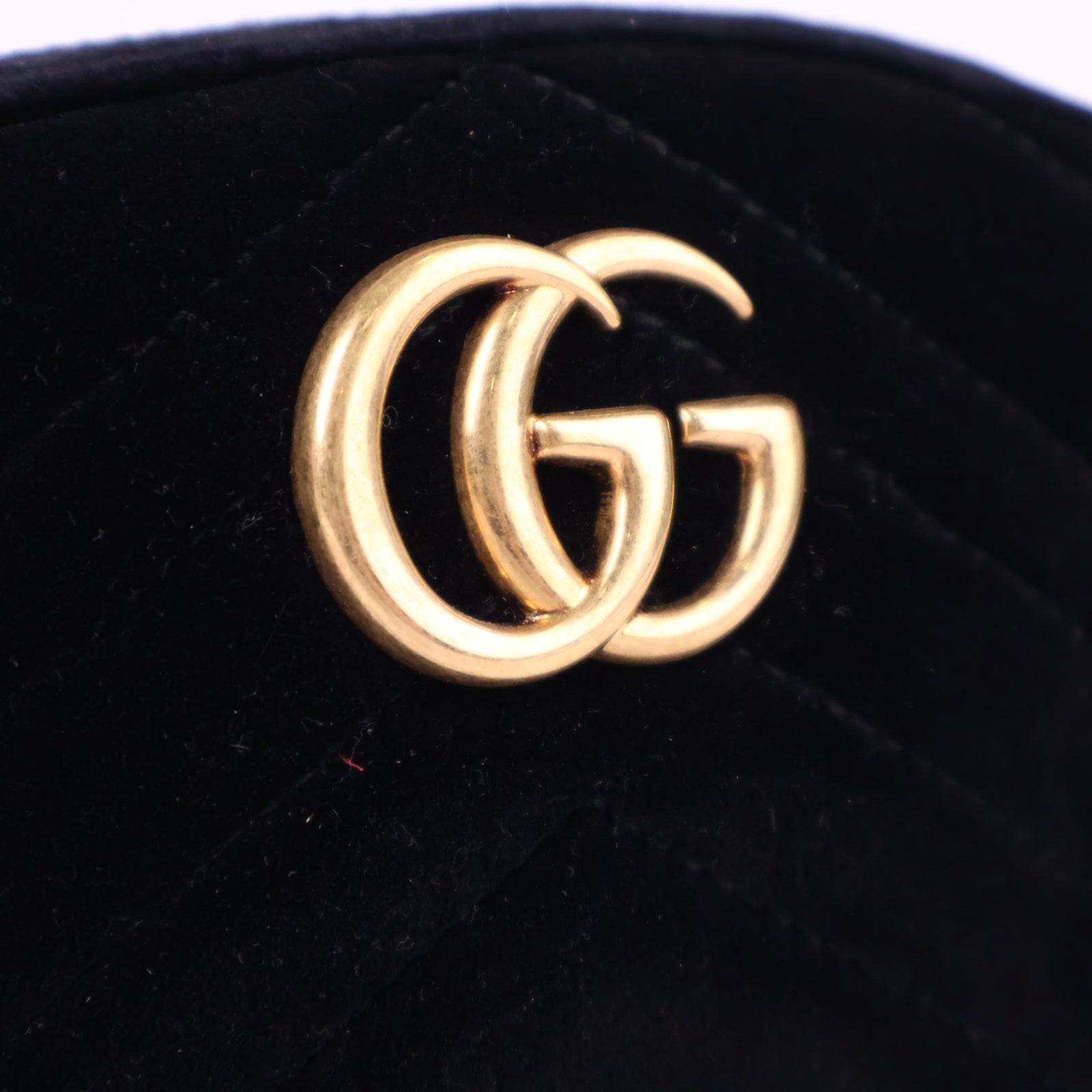 Gucci GG Marmont Velvet Belt Bag Belt Bag J3144 | Pre-Owned Like New Black GG, Marmont Velvet