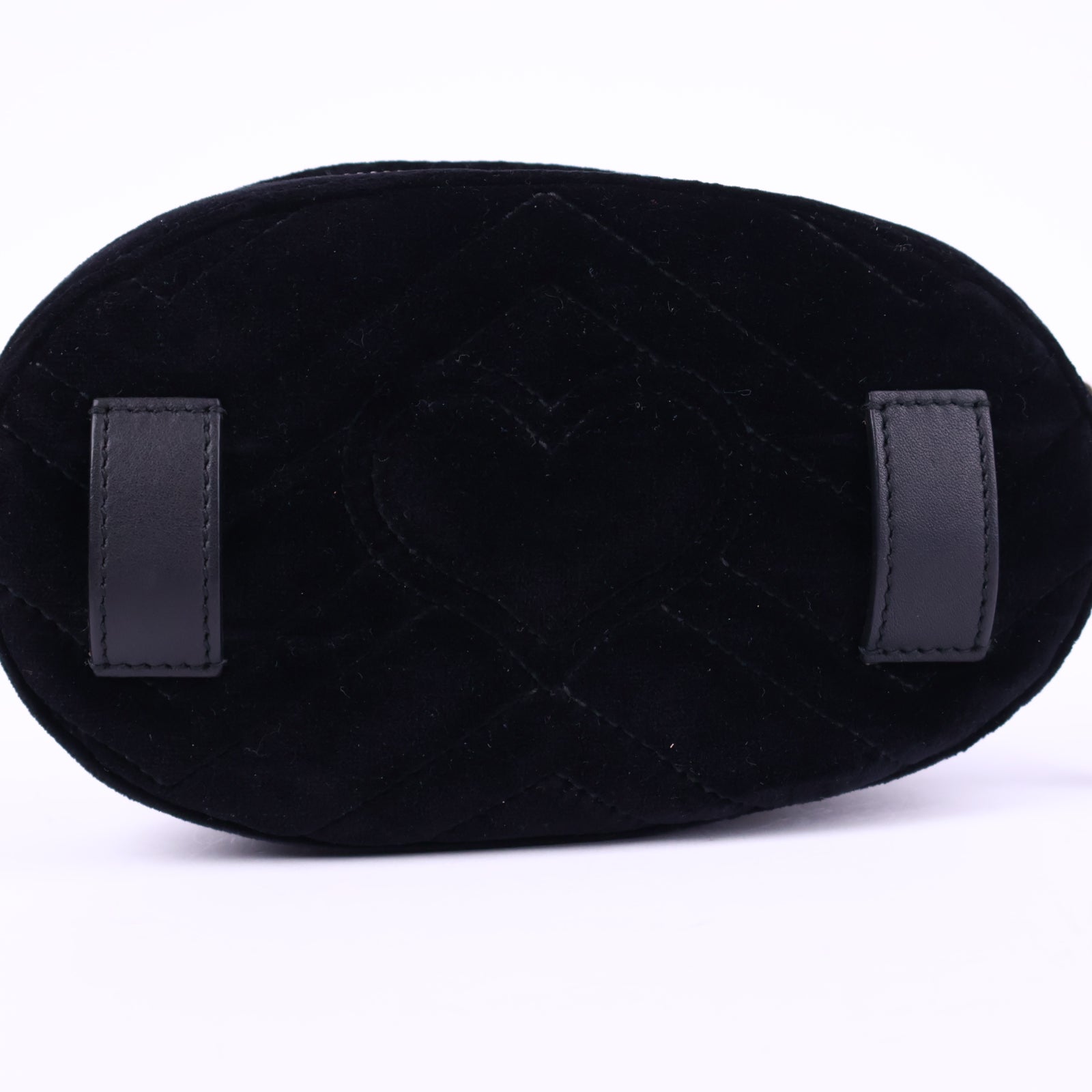Gucci GG Marmont Velvet Belt Bag Belt Bag J3144 | Pre-Owned Like New Black GG, Marmont Velvet