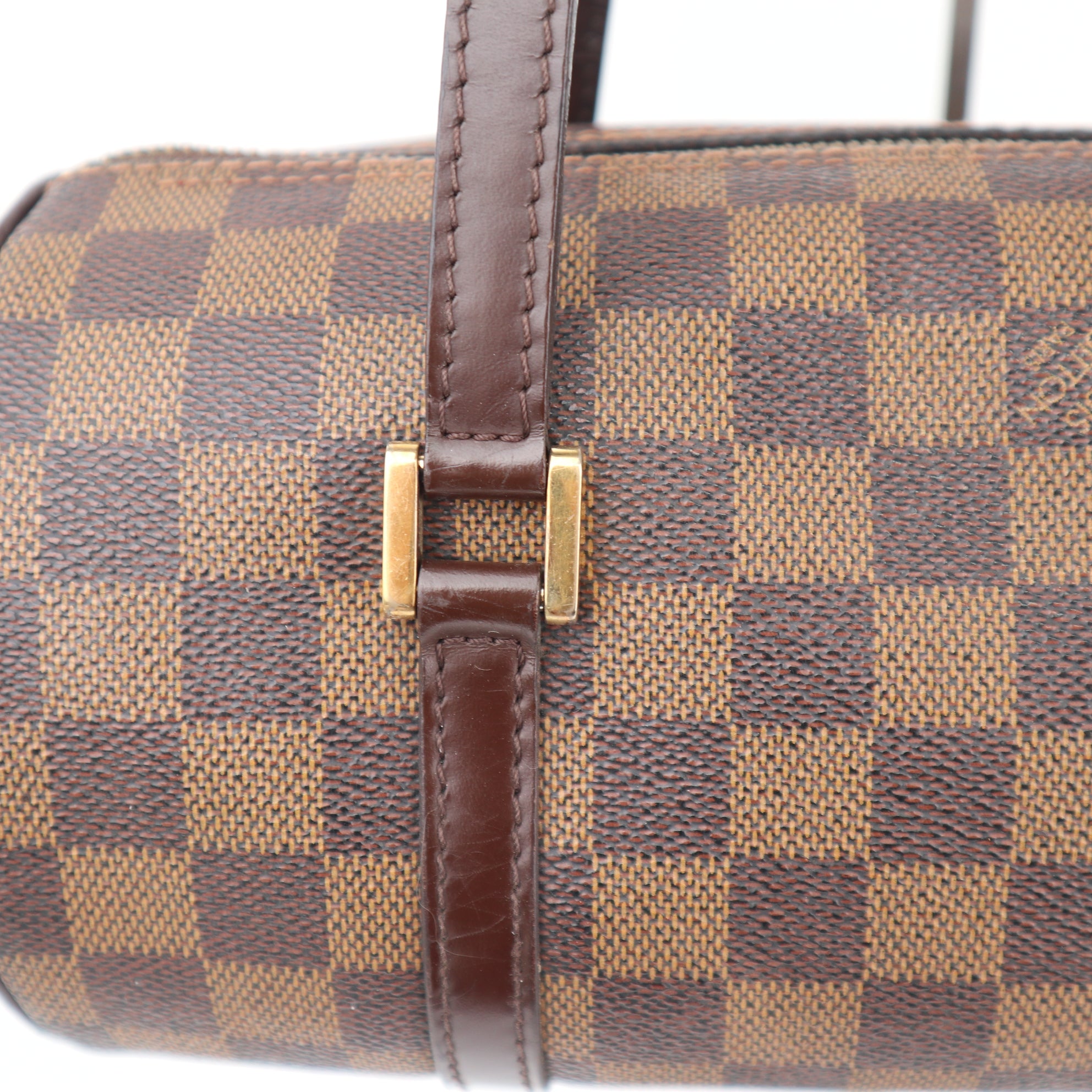 C2348 Louis Vuitton Shoulder Bag Damier Ebene Papillon 26 | Pre-Owned Very Good Brown Damier Ebene Canvas