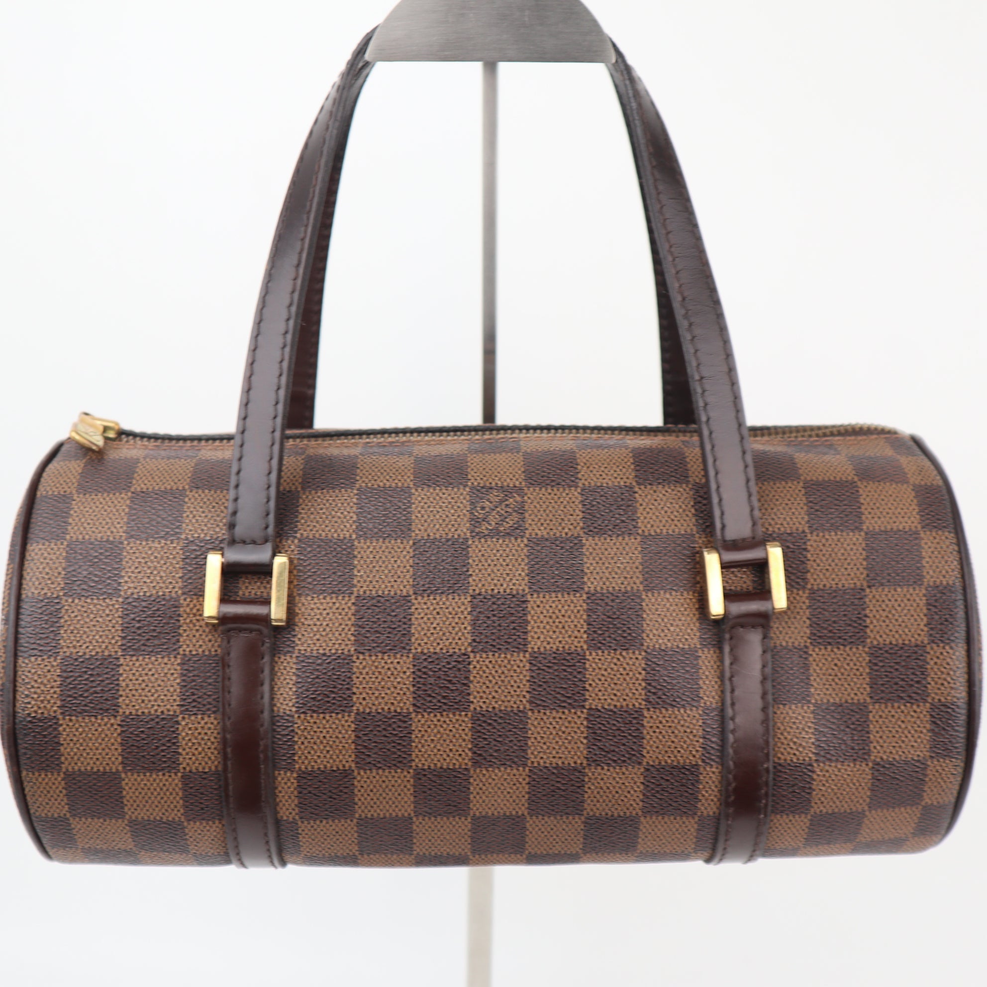C2348 Louis Vuitton Shoulder Bag Damier Ebene Papillon 26 | Pre-Owned Very Good Brown Damier Ebene Canvas