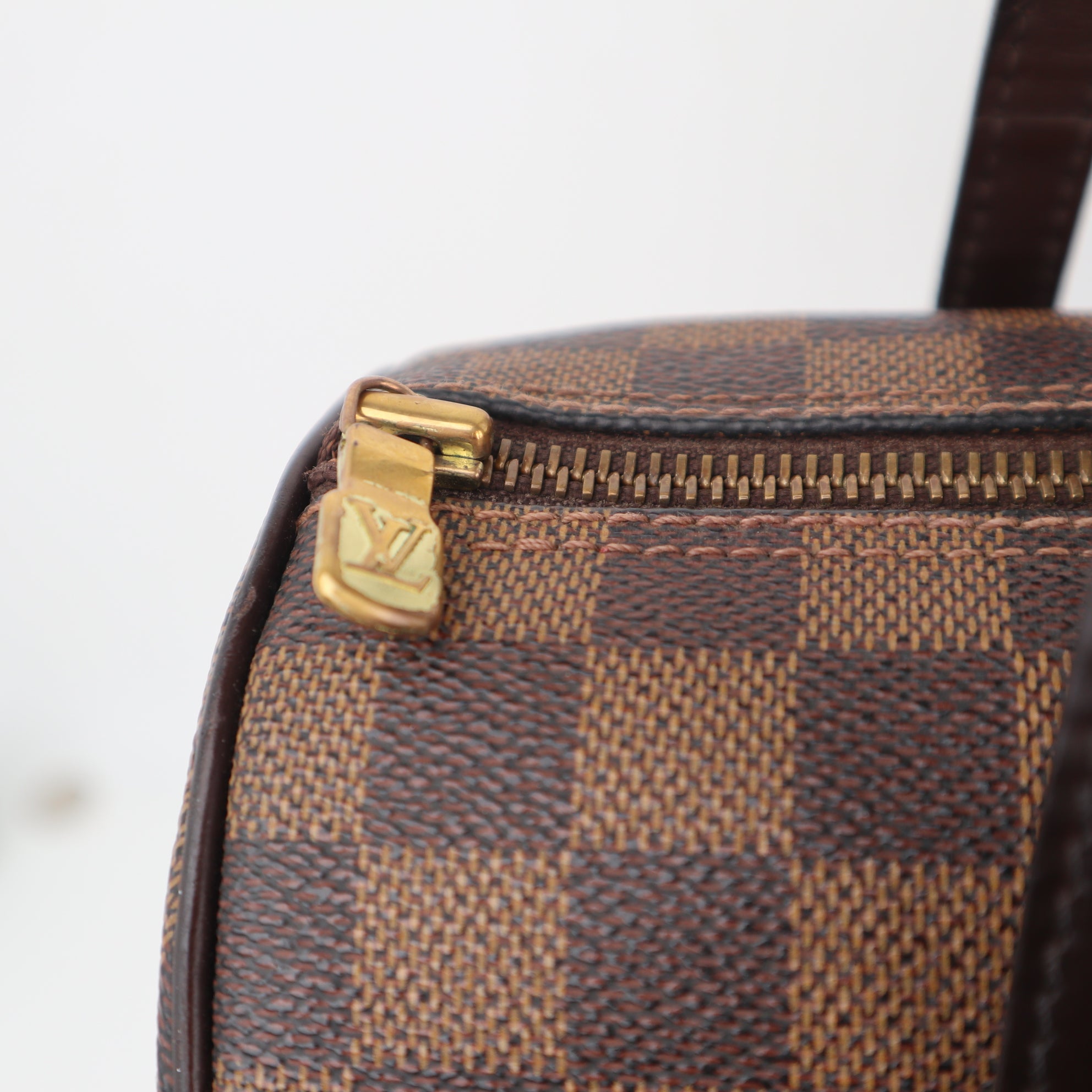C2348 Louis Vuitton Shoulder Bag Damier Ebene Papillon 26 | Pre-Owned Very Good Brown Damier Ebene Canvas