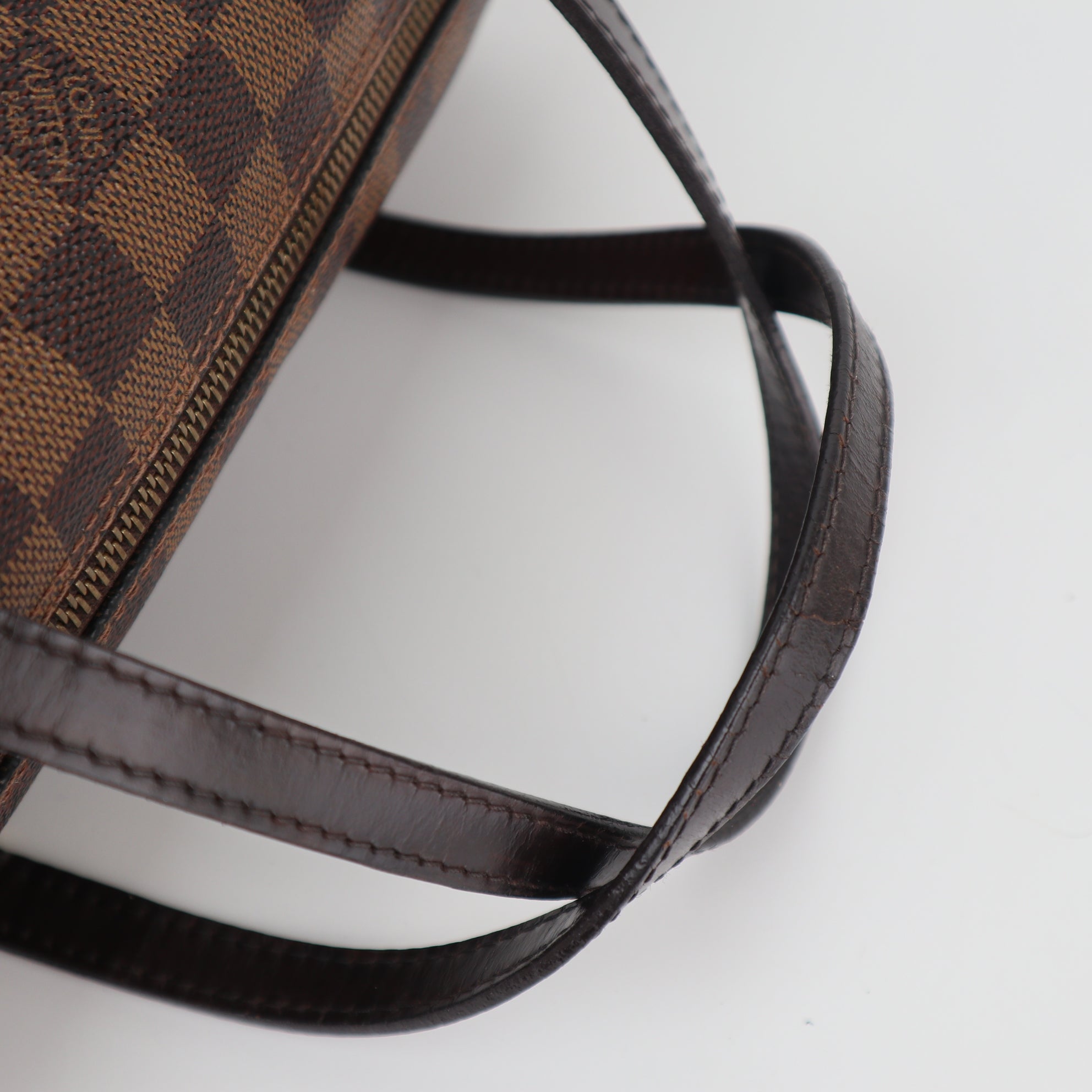 C2348 Louis Vuitton Shoulder Bag Damier Ebene Papillon 26 | Pre-Owned Very Good Brown Damier Ebene Canvas