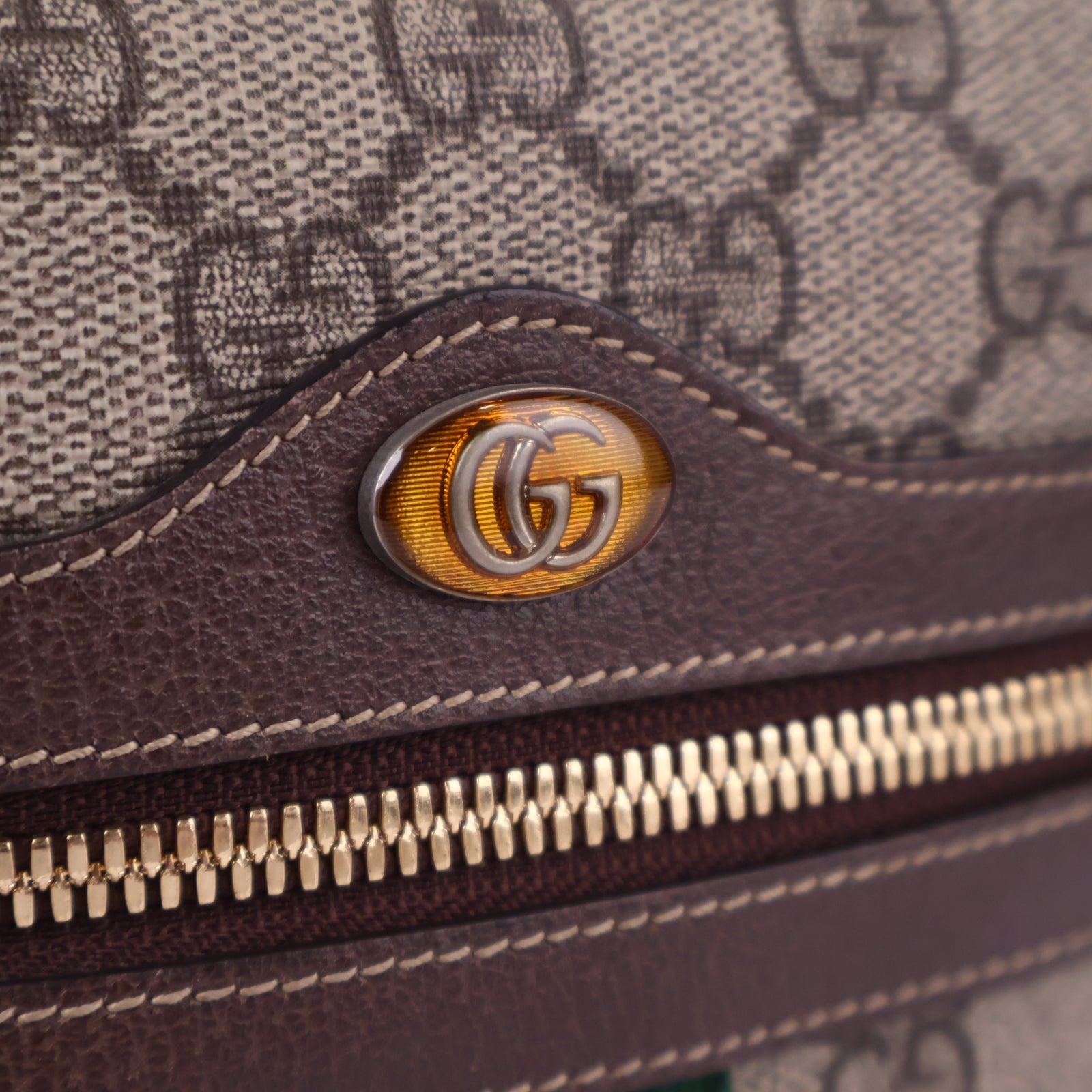 Gucci Ophidia GG Supreme Belt Bag Belt Bag J3142 | Pre-Owned Like New Brown GG Supreme Canvas