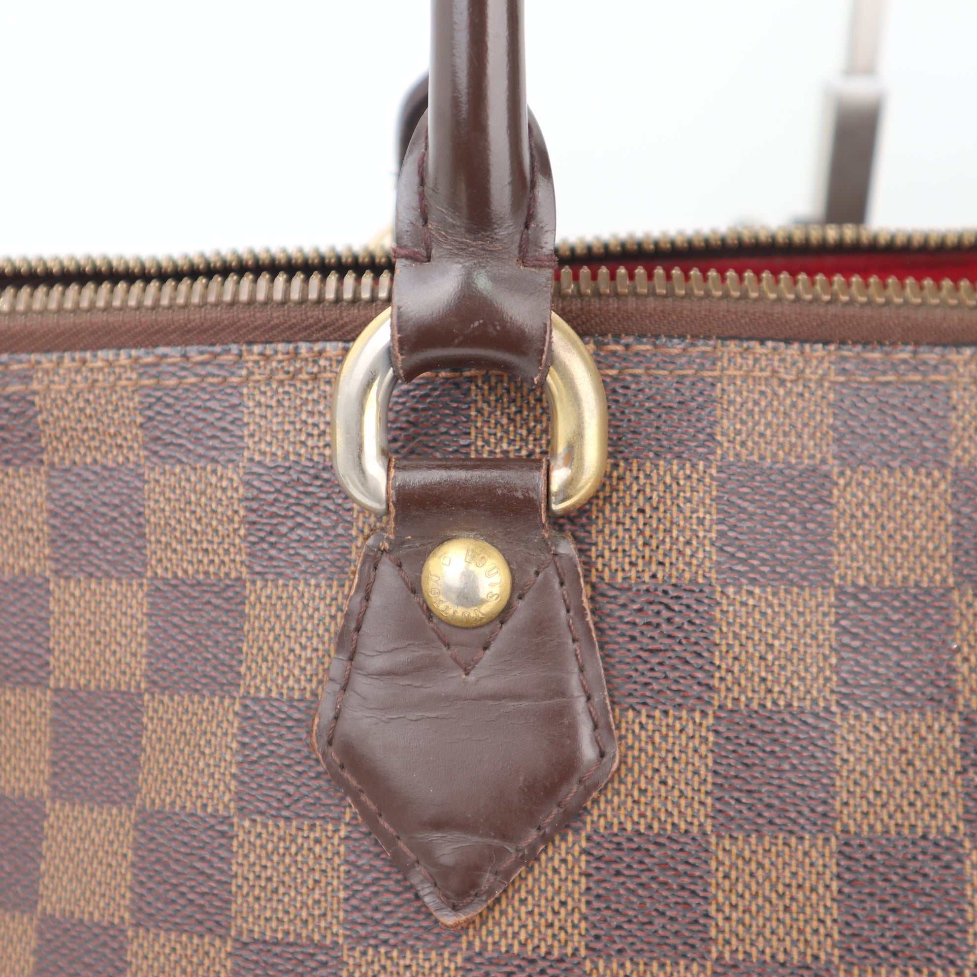 C2350 Louis Vuitton Shoulder Bag Damier Ebene Saleya MM Bag | Pre-Owned Very Good Brown Damier Ebene Canvas