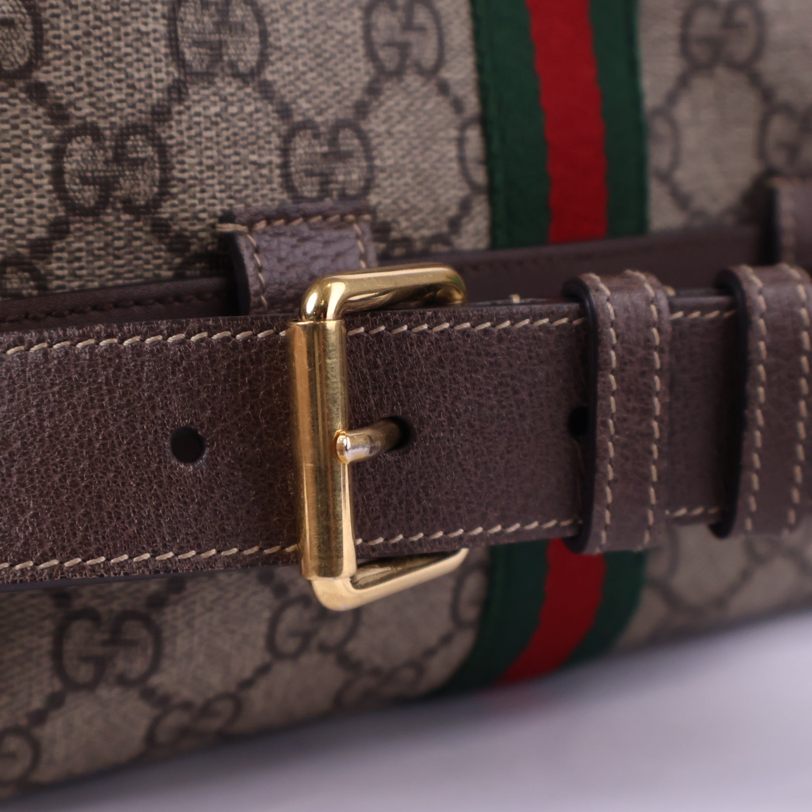 Gucci Ophidia GG Supreme Belt Bag Belt Bag J3142 | Pre-Owned Like New Brown GG Supreme Canvas