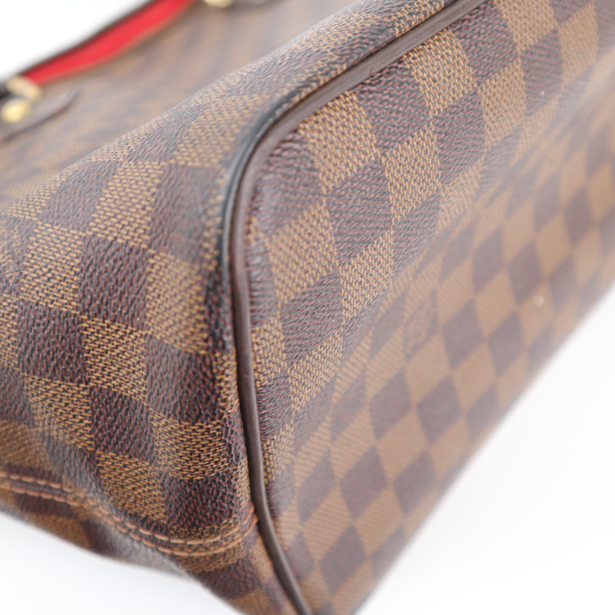C2350 Louis Vuitton Shoulder Bag Damier Ebene Saleya MM Bag | Pre-Owned Very Good Brown Damier Ebene Canvas