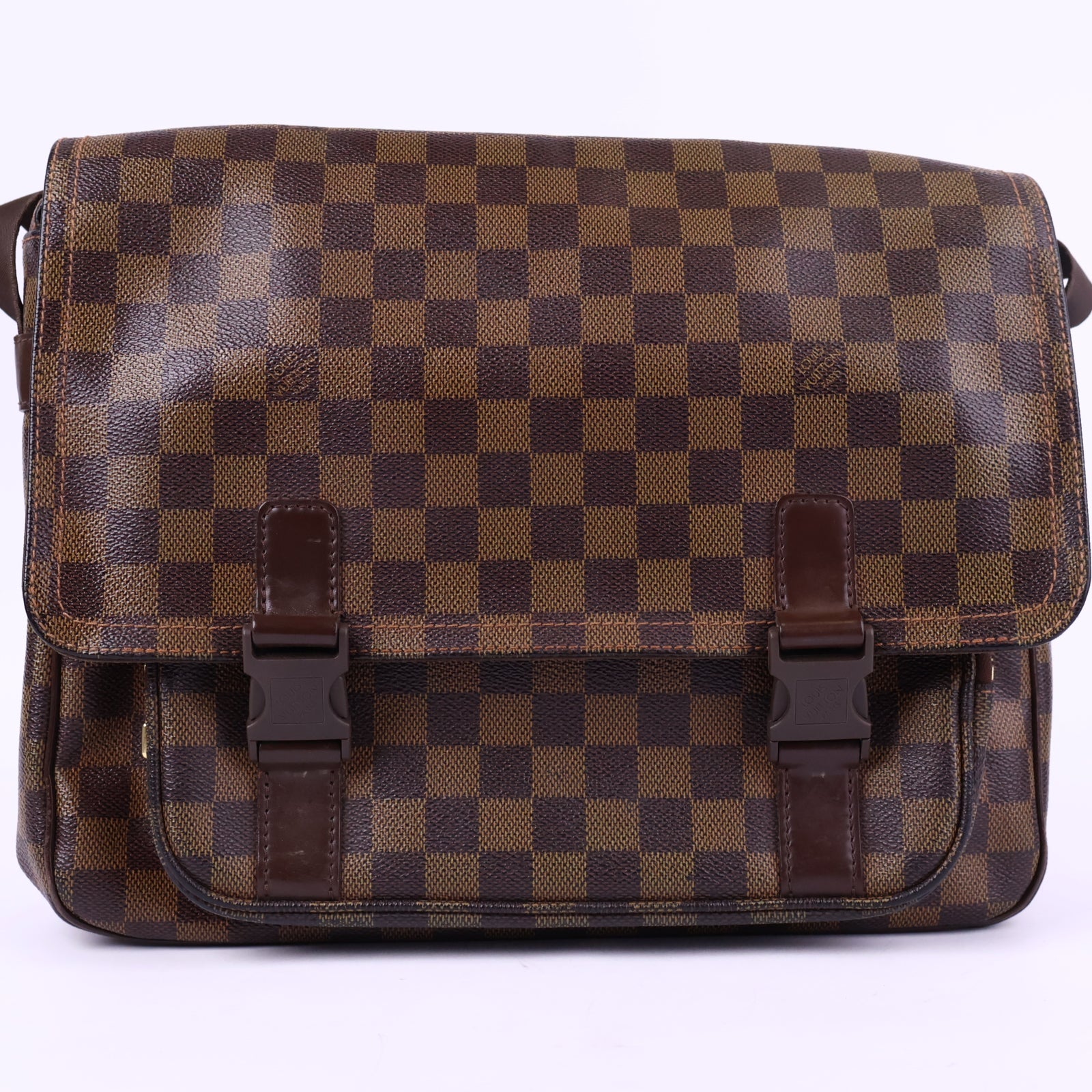 Louis Vuitton Damier Ebene Bastille Messenger PM Messenger Bag J3139 | Pre-Owned Like New Brown Damier Ebene Canvas