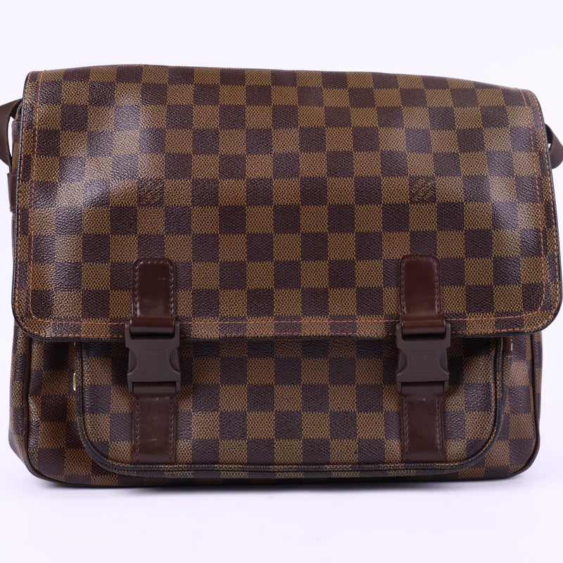Louis Vuitton Damier Ebene Bastille Messenger PM Messenger Bag J3139 | Pre-Owned Like New Brown Damier Ebene Canvas