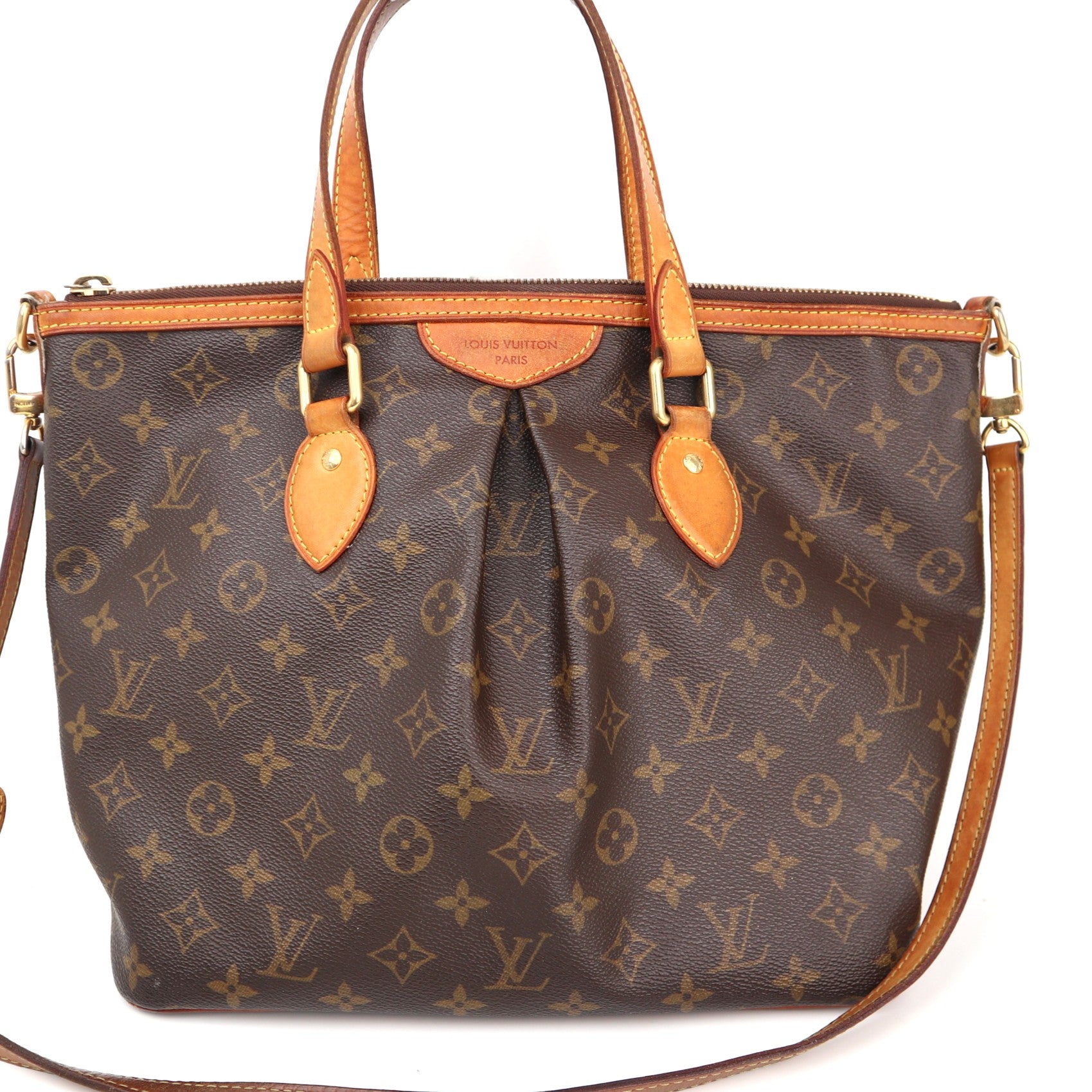 Louis Vuitton Palermo PM Shoulder Bag C1482 | Pre-Owned Very Good Brown Monogram Canvas