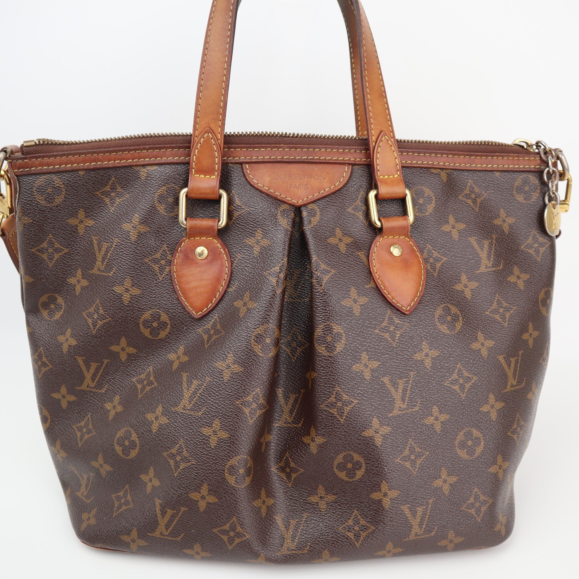 Louis Vuitton Palermo PM Shoulder Bag C1484 | Pre-Owned Good Brown Monogram Canvas