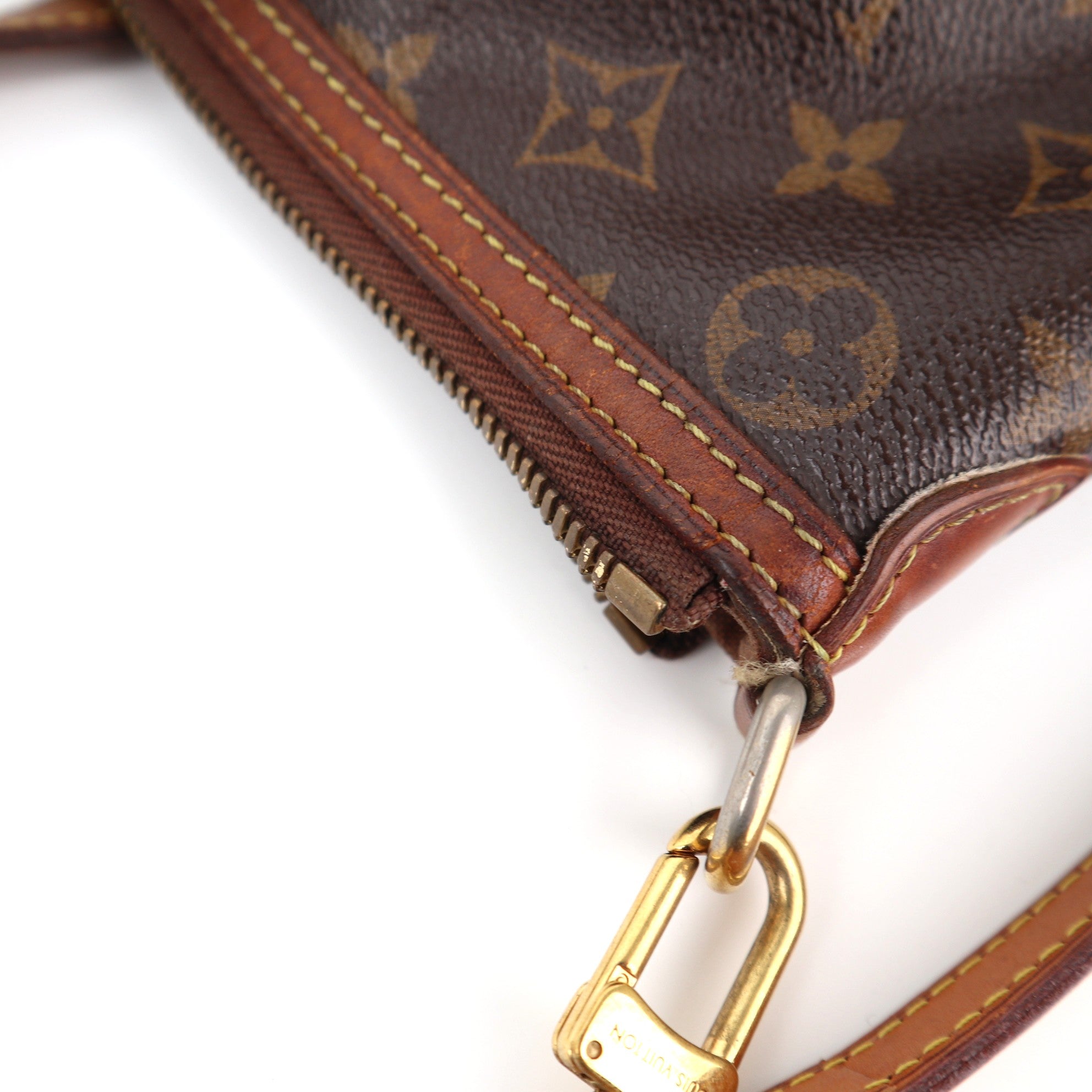 Louis Vuitton Palermo PM Shoulder Bag C1484 | Pre-Owned Good Brown Monogram Canvas