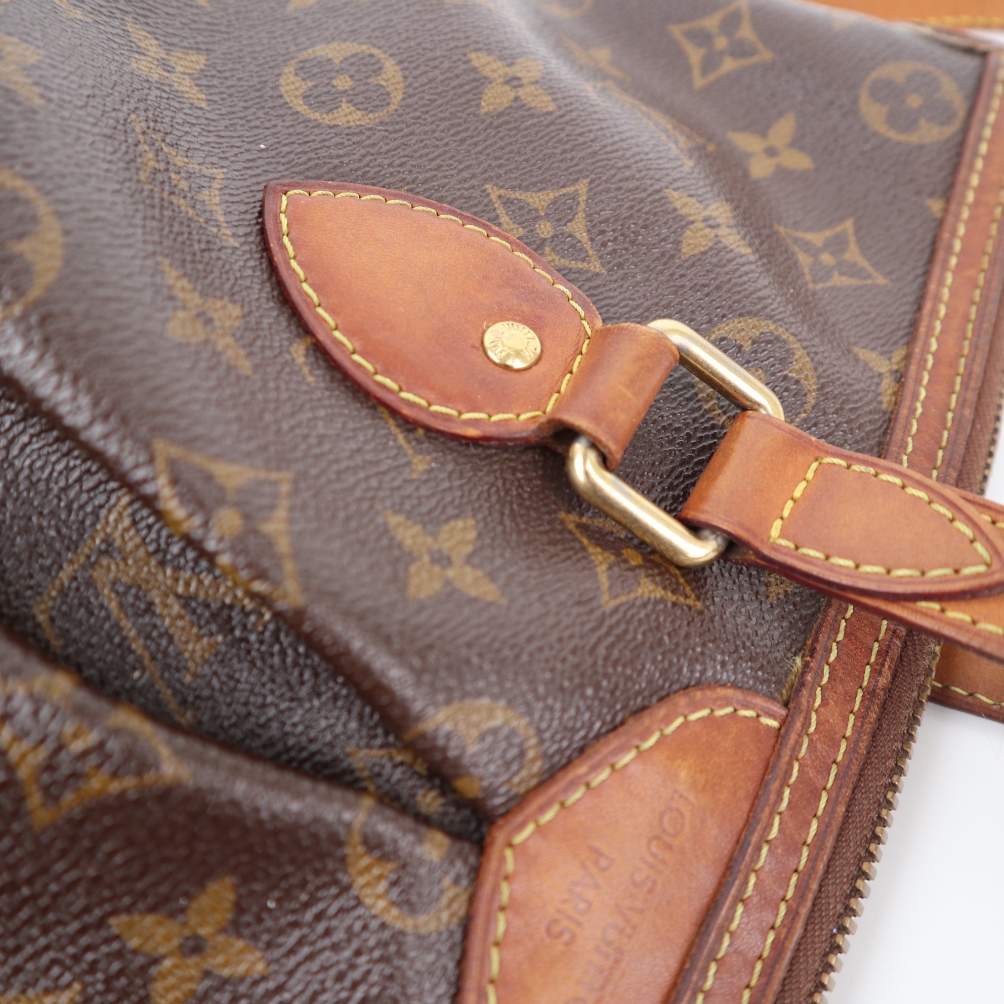 Louis Vuitton Palermo PM Shoulder Bag C1484 | Pre-Owned Good Brown Monogram Canvas
