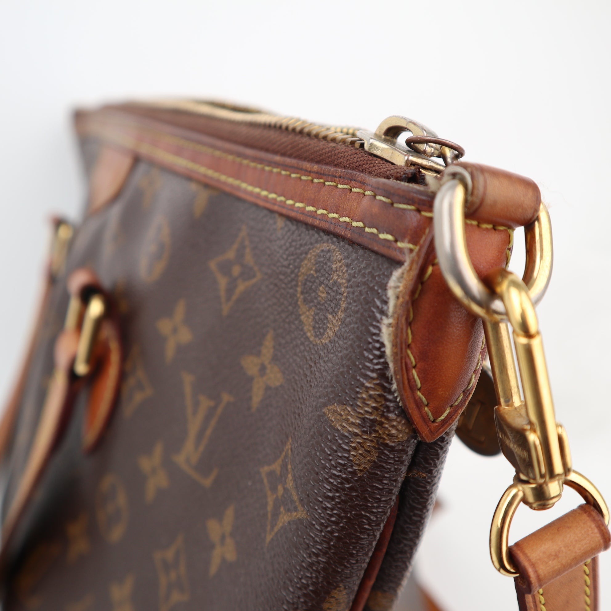 Louis Vuitton Palermo PM Shoulder Bag C1484 | Pre-Owned Good Brown Monogram Canvas