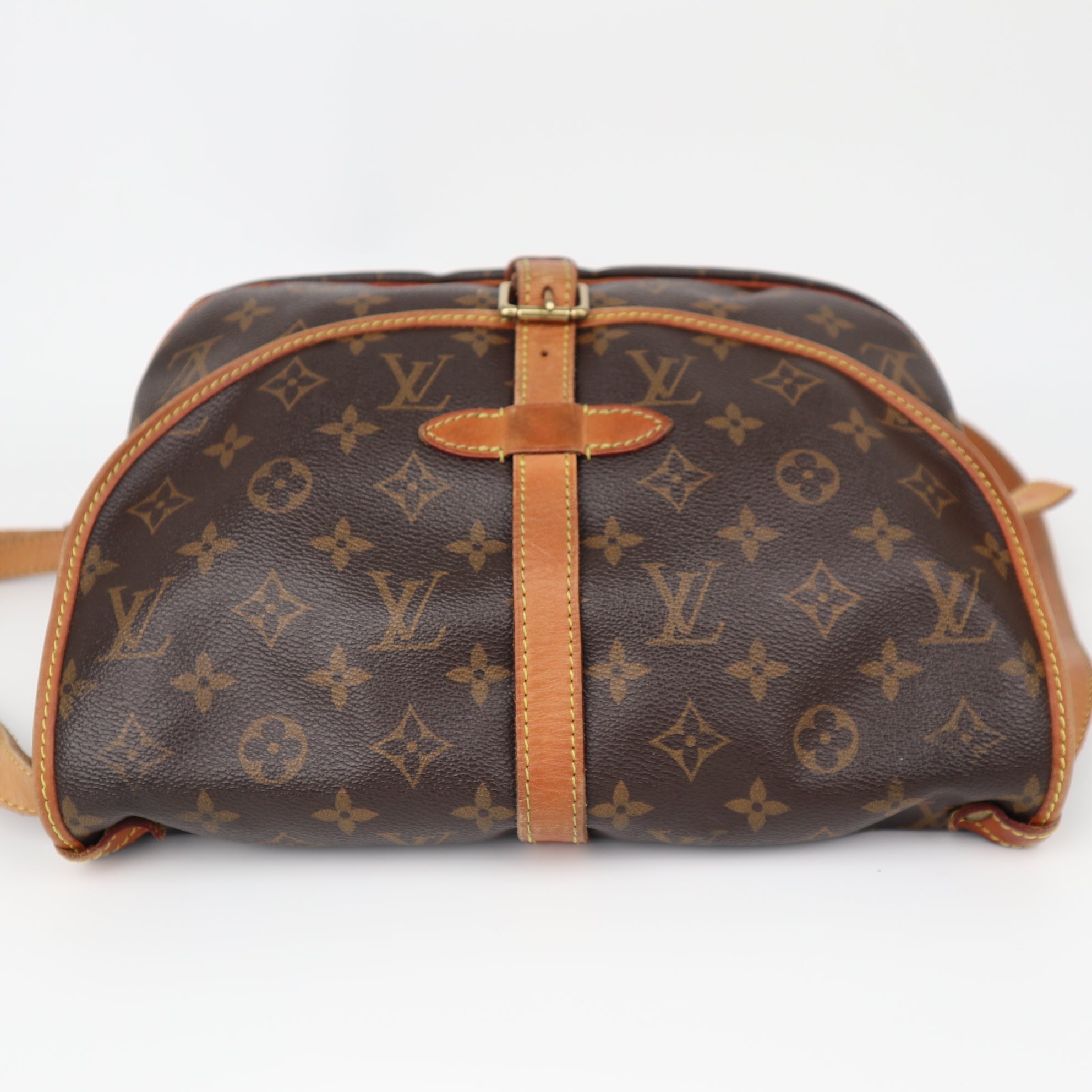 C2060 Louis Vuitton Monogram Saumur 30 Shoulder Bag Brown-Pre Owned