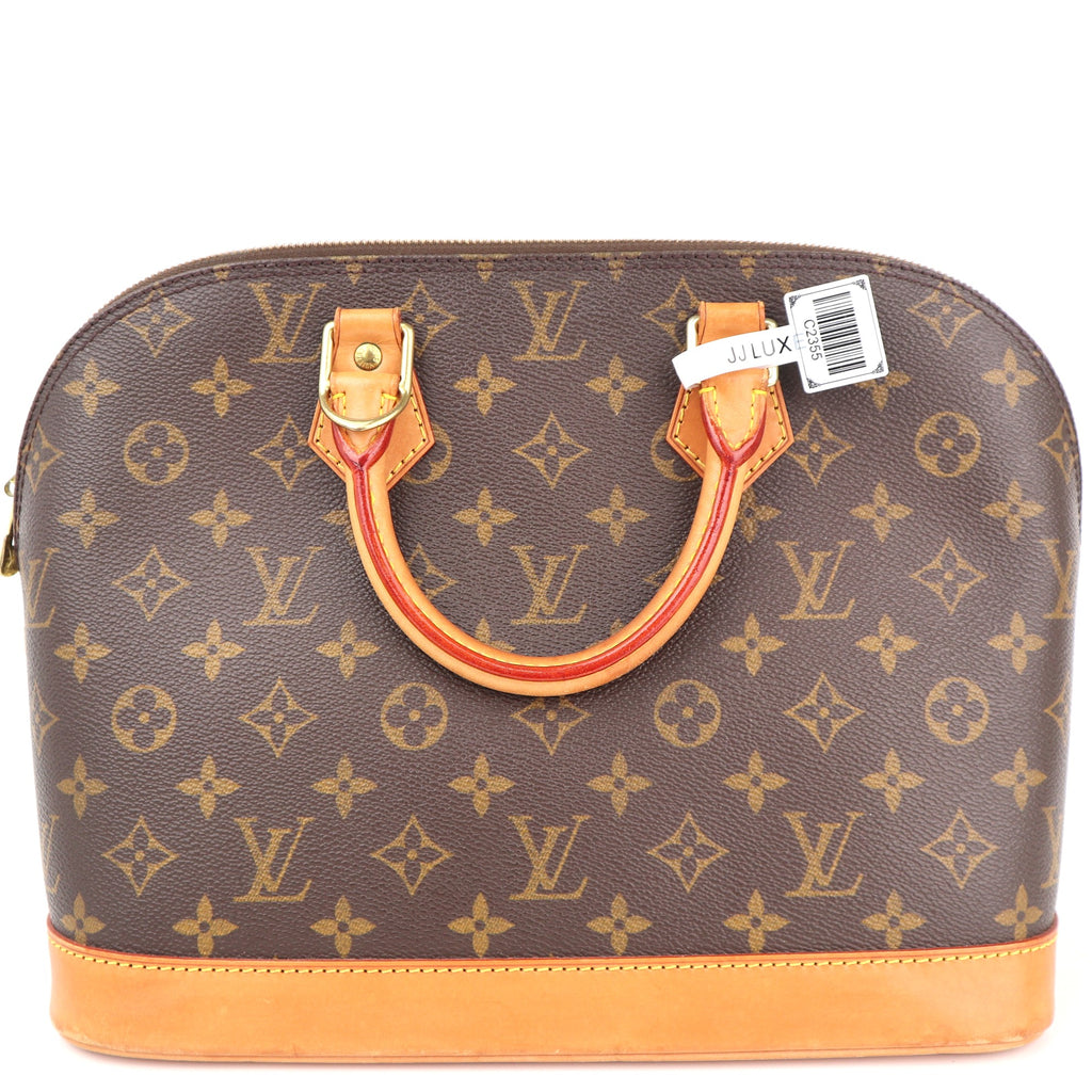 C2355 Louis Vuitton Top Handle Bag Monogram Alma PM | Pre-Owned Very Good Brown Monogram Canvas