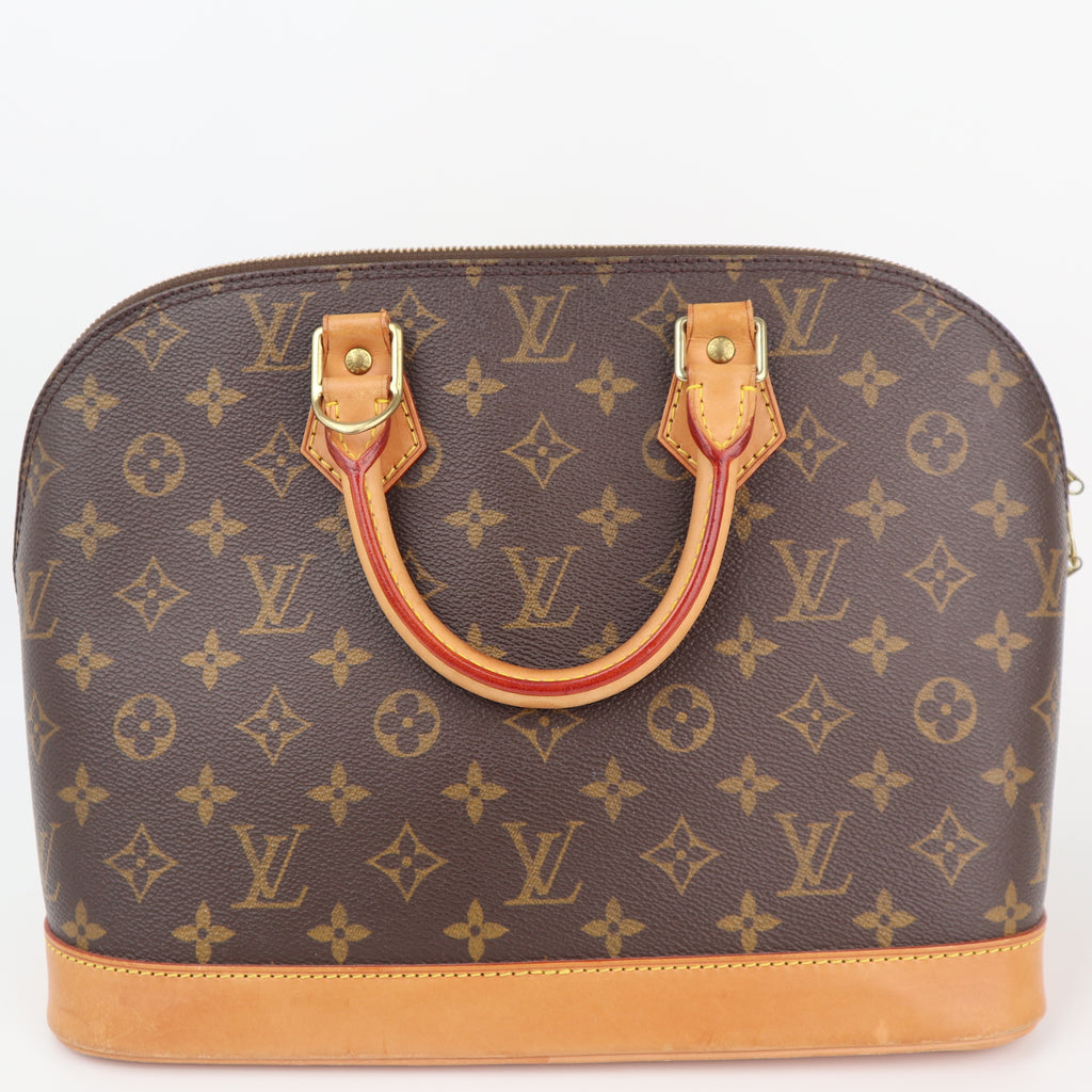 C2355 Louis Vuitton Top Handle Bag Monogram Alma PM | Pre-Owned Very Good Brown Monogram Canvas