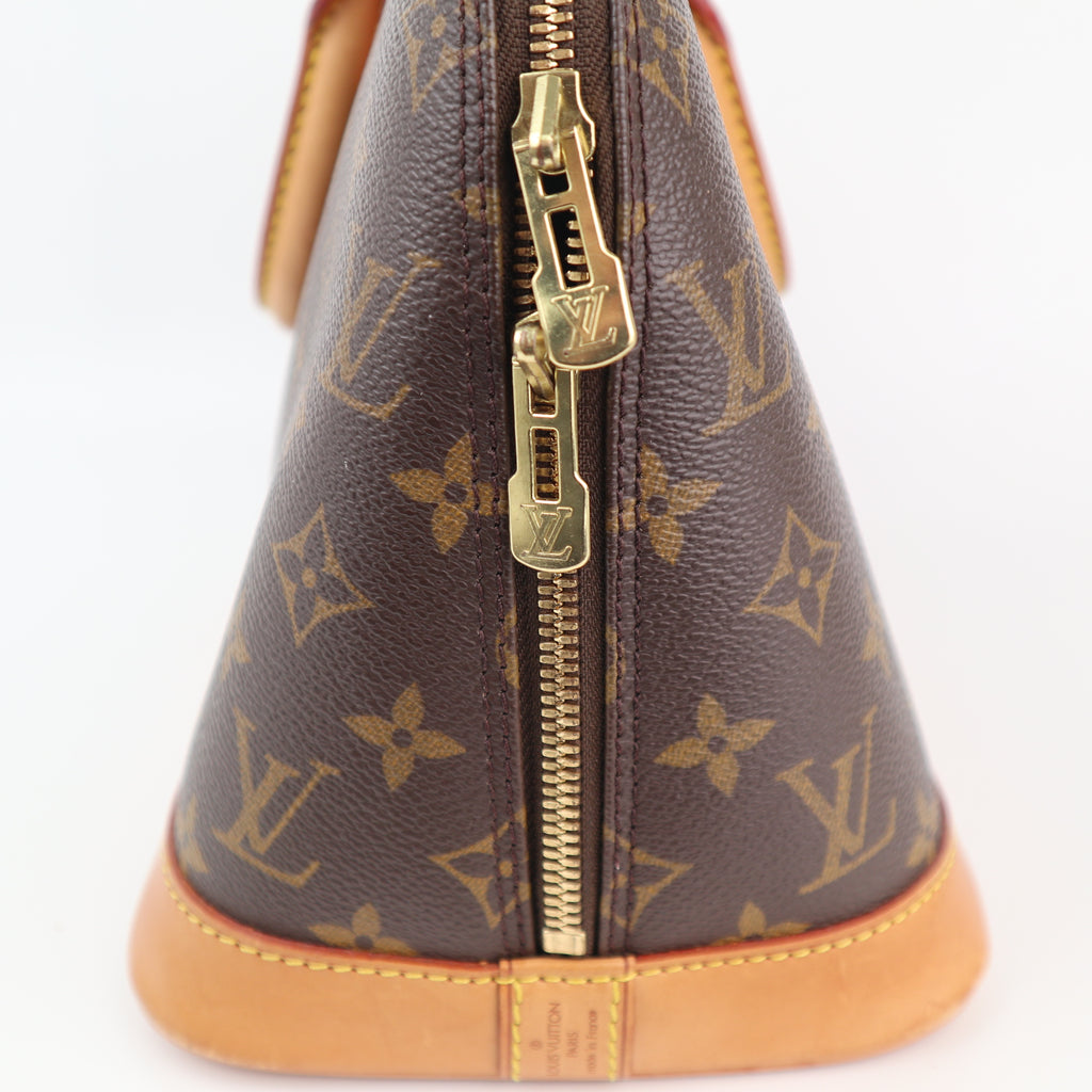 C2355 Louis Vuitton Top Handle Bag Monogram Alma PM | Pre-Owned Very Good Brown Monogram Canvas