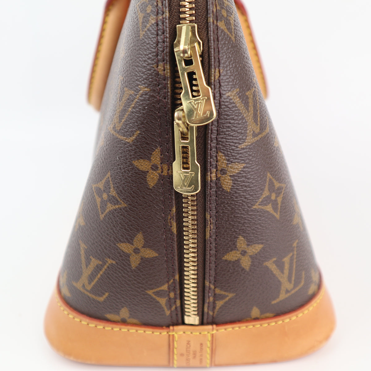 C2355 Louis Vuitton Top Handle Bag Monogram Alma PM | Pre-Owned Very Good Brown Monogram Canvas