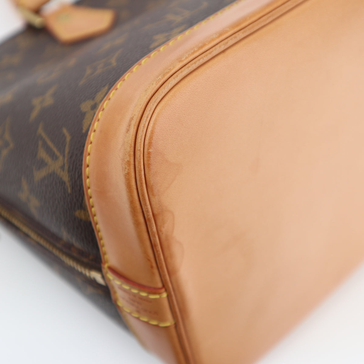 C2355 Louis Vuitton Top Handle Bag Monogram Alma PM | Pre-Owned Very Good Brown Monogram Canvas