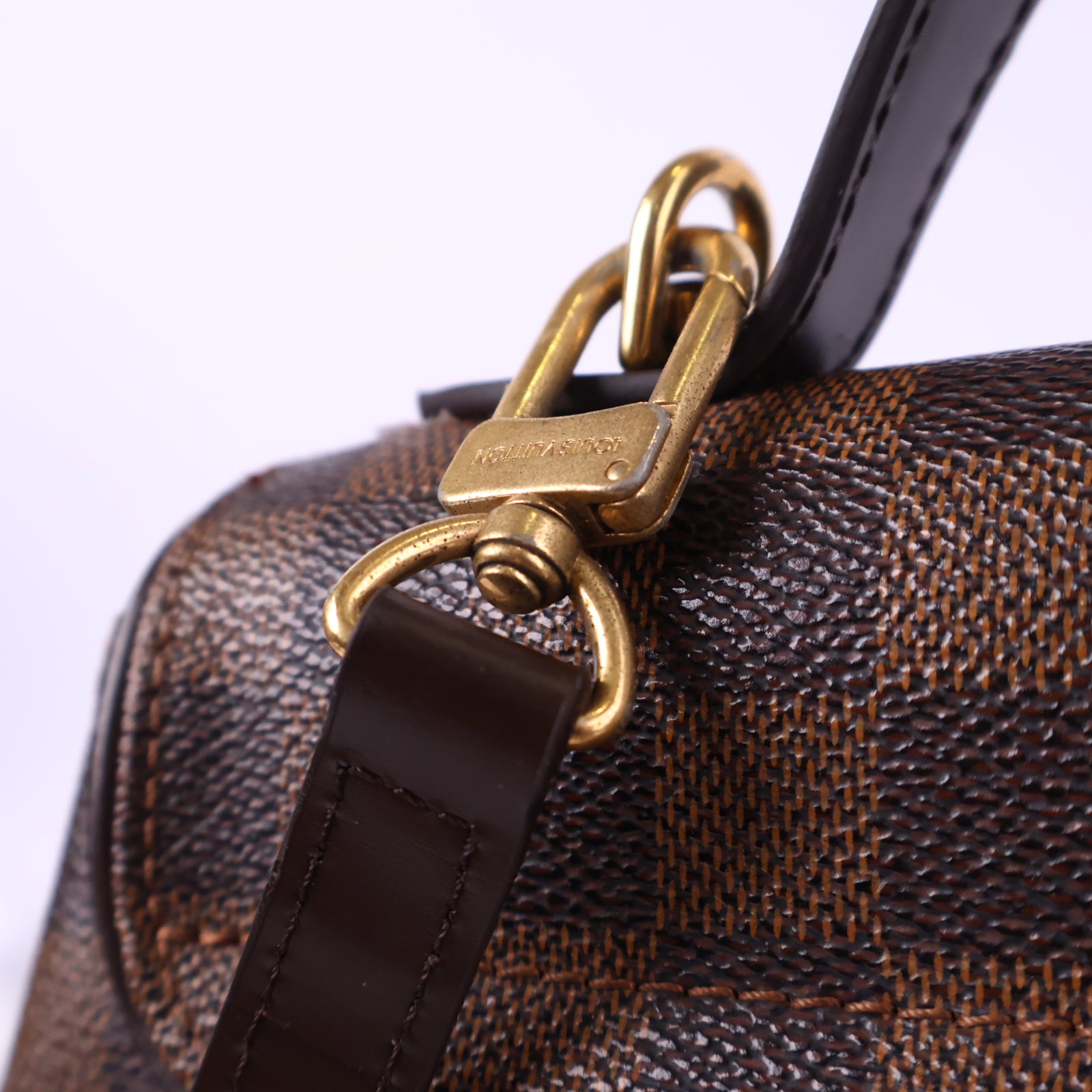 Louis Vuitton Damier Canvas Bergamo MM Bag Top Handle Bag J3132 | Pre-Owned Like New Brown Damier Canvas