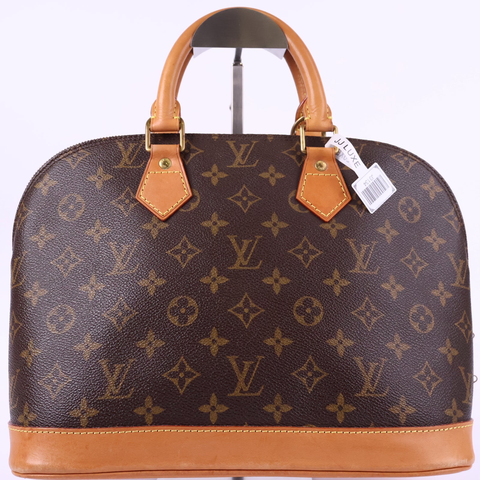 Louis Vuitton Monogram Alma Handbag Top Handle Bag J3134R | Pre-Owned Like New Brown Monogram Canvas